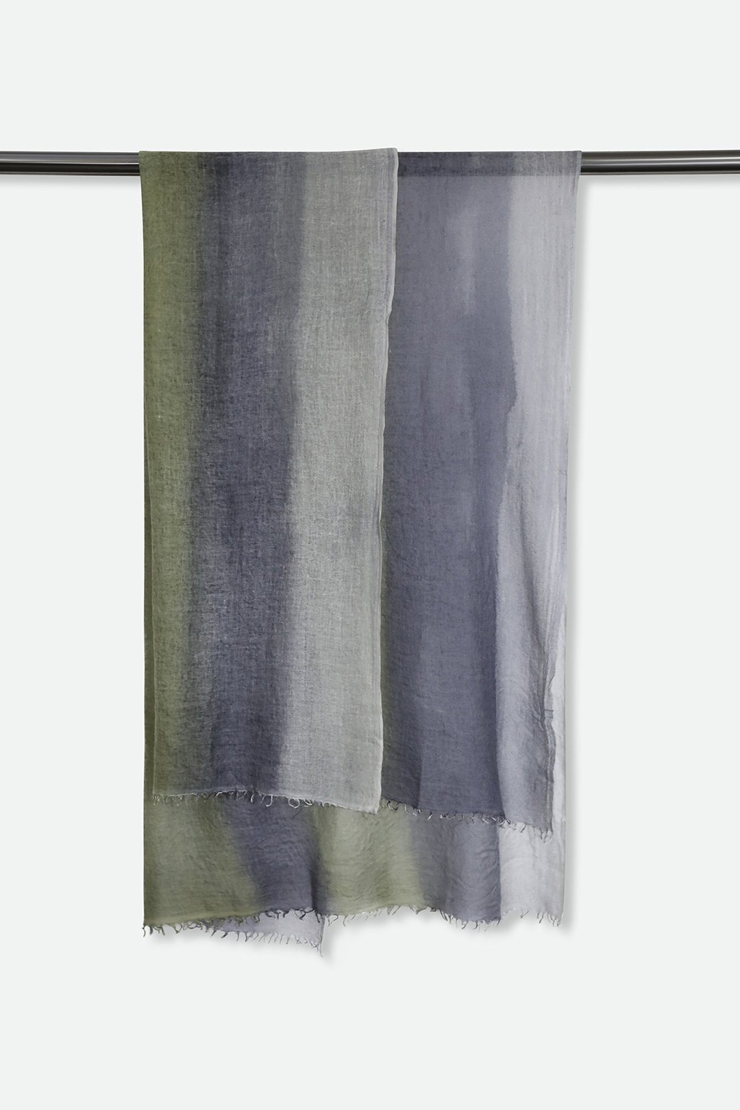 GRIGIO BANDA SCARF IN HAND DYED CASHMERE - Jarbo