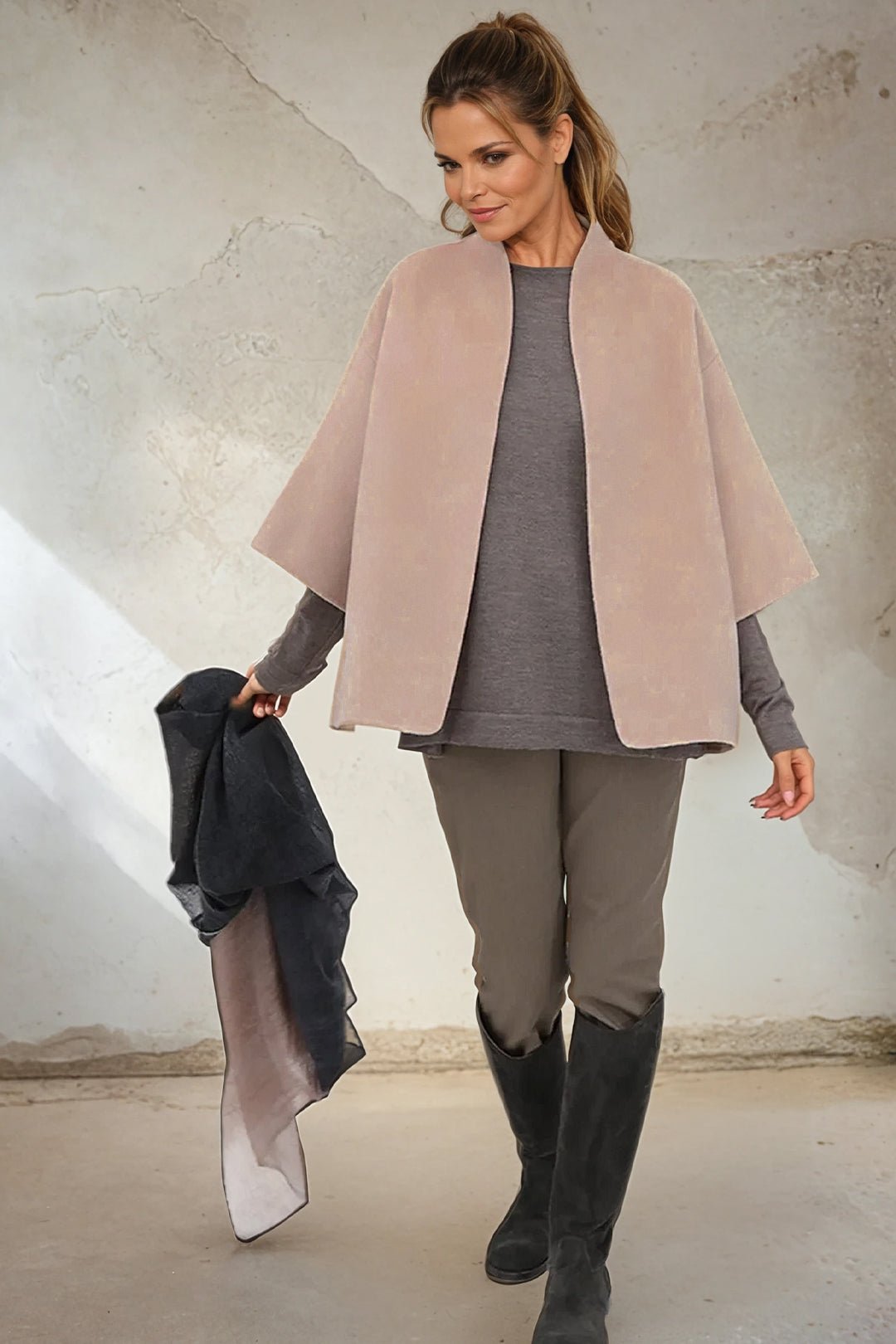 HEIDI JACKET IN DOUBLE FACE WOOL CASHMERE - Jarbo