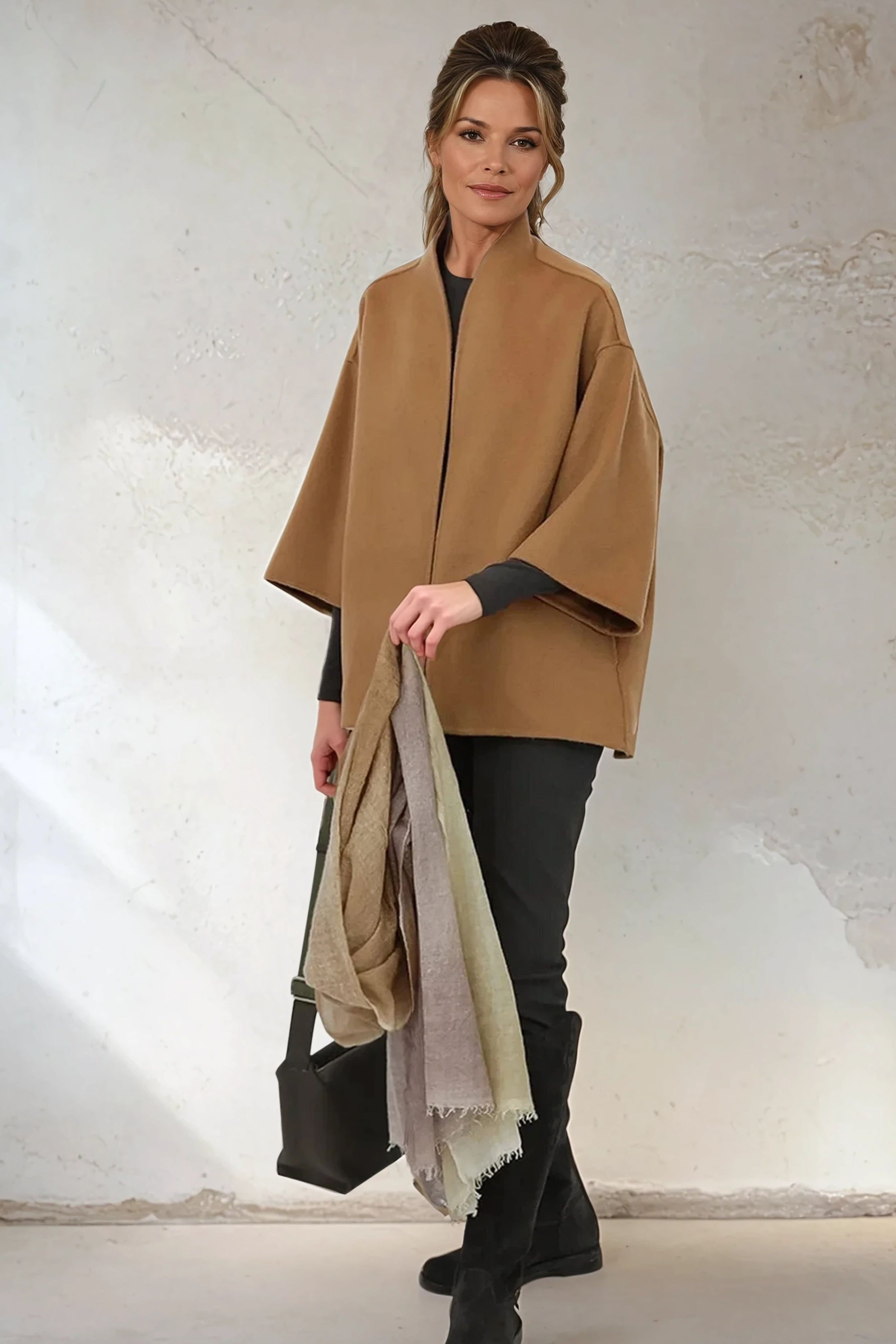 HEIDI JACKET IN DOUBLE FACE WOOL CASHMERE