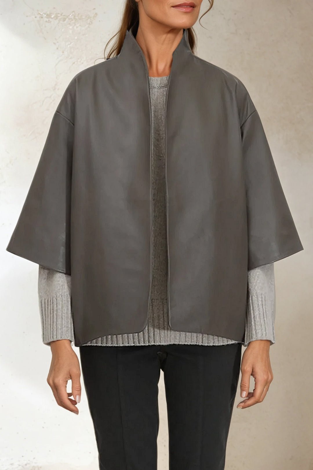 HEIDI JACKET IN LEATHER - Jarbo