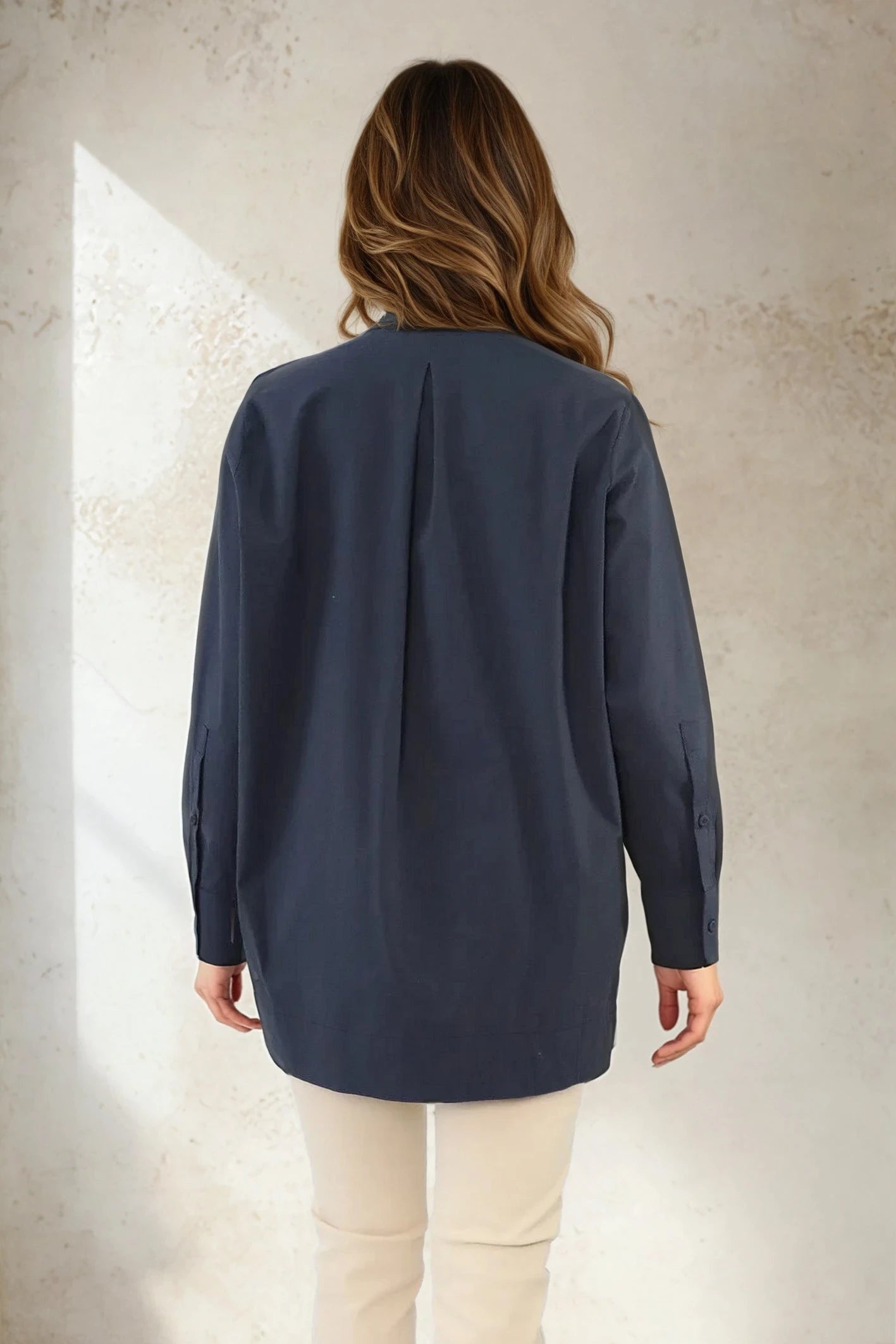 ILONA SHIRT IN ITALIAN COTTON POPLIN - Jarbo