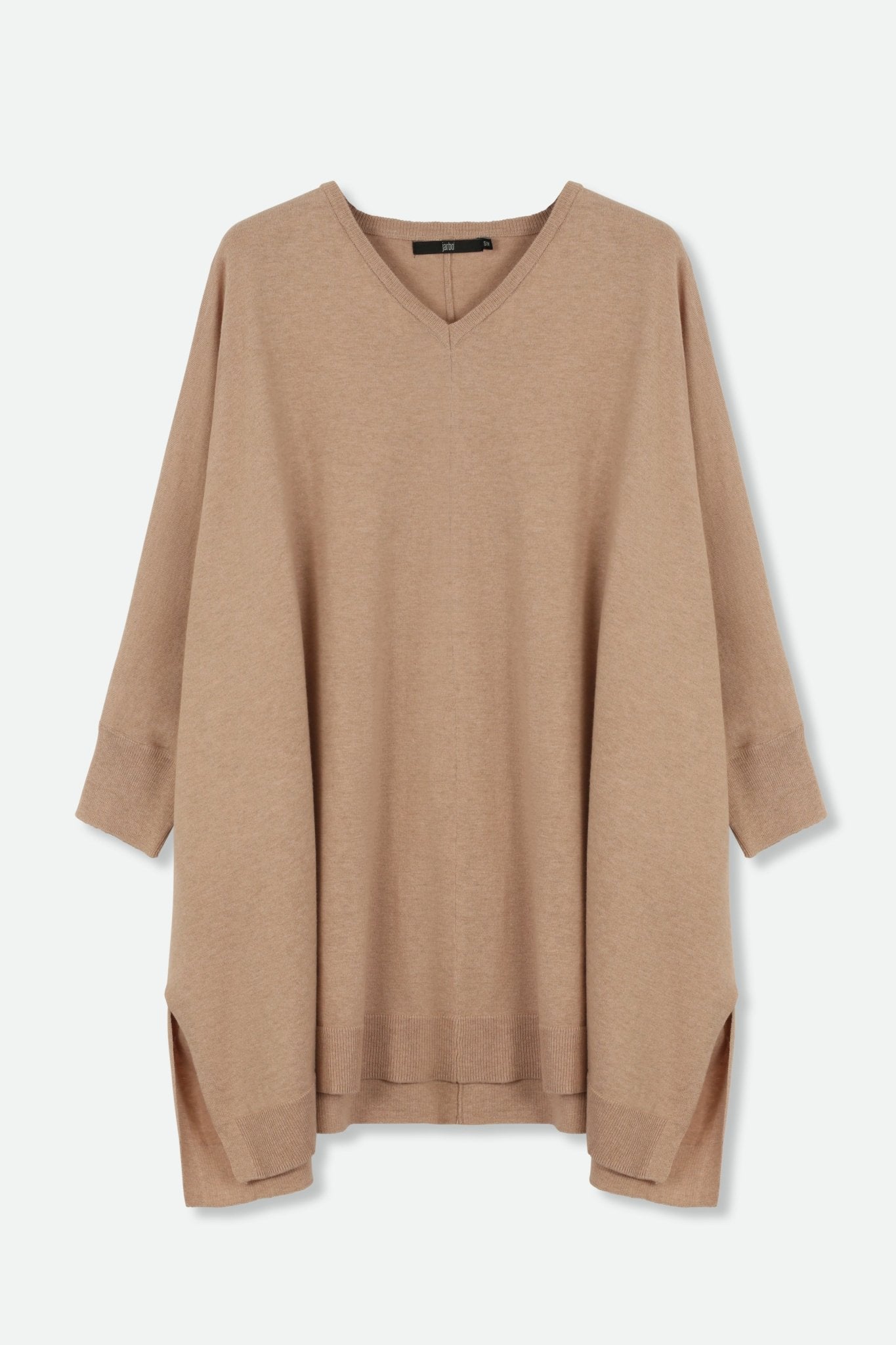 IRINA PONCHO IN KNIT PIMA COTTON STRETCH