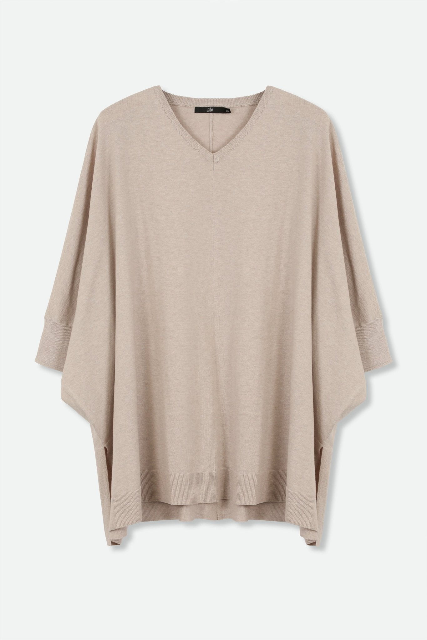 IRINA PONCHO IN KNIT PIMA COTTON STRETCH