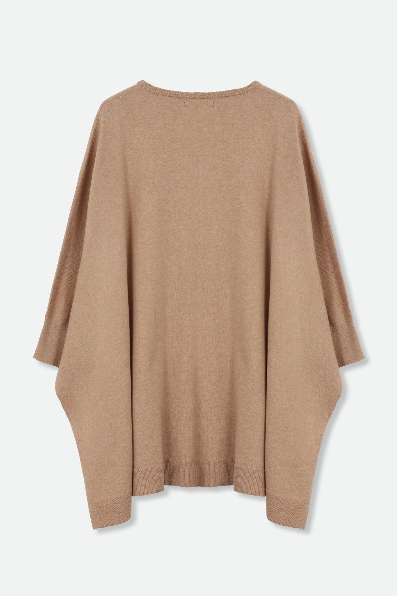 IRINA PONCHO IN KNIT PIMA COTTON STRETCH