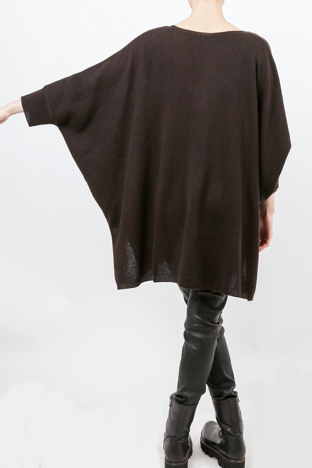 IRINA PONCHO IN PURE NEPALESE CASHMERE - Jarbo