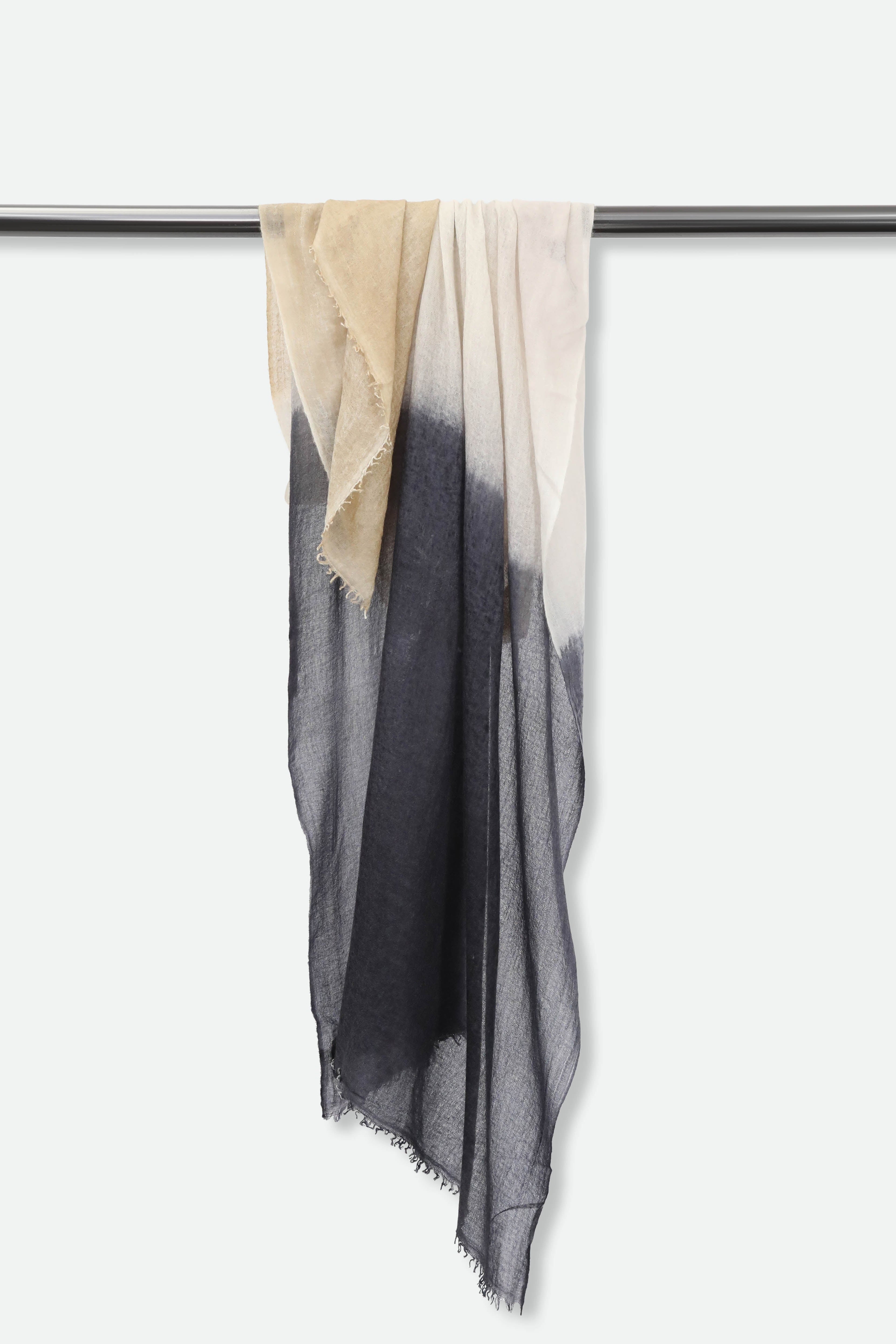 ISCHIA PEPPER SCARF IN HAND DYED CASHMERE - Jarbo