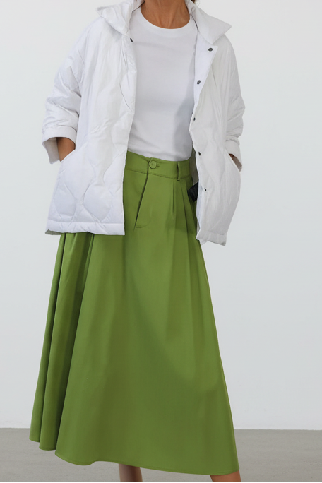 LEA SKIRT IN ITALIAN COTTON - Jarbo
