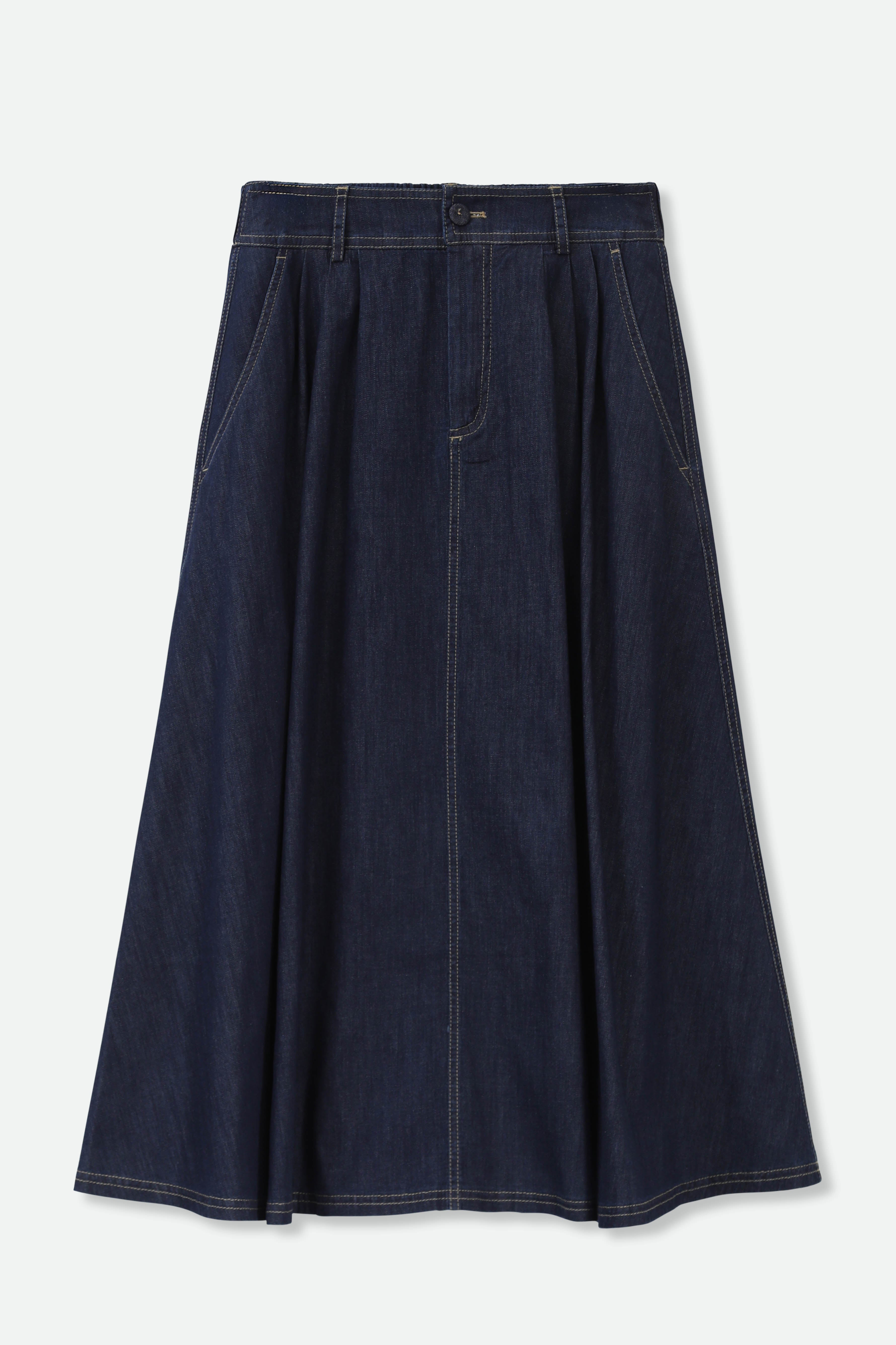 LEA SKIRT IN ITALIAN DENIM - Jarbo