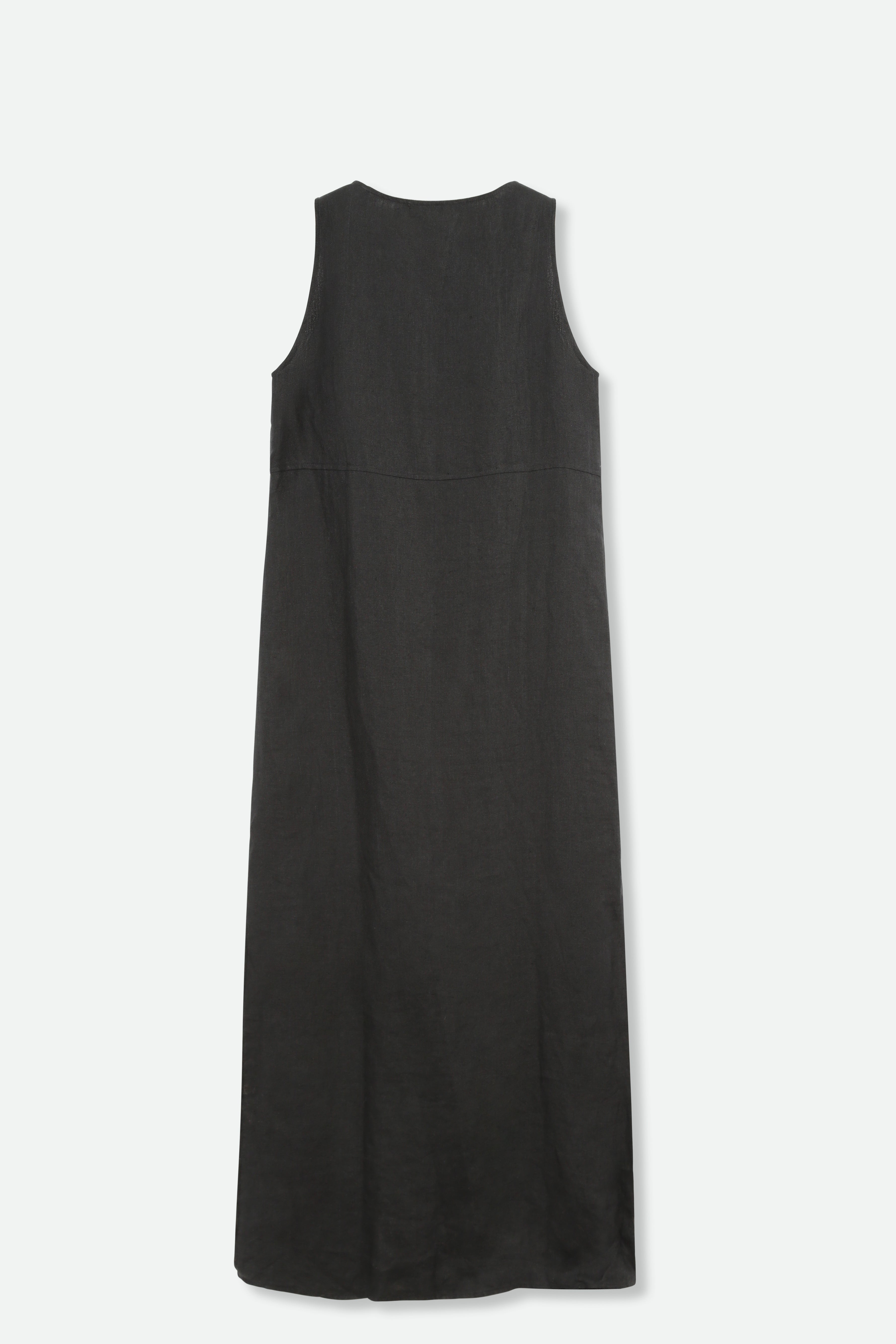 Lecce Long Sheath Dress in Linen - Jarbo