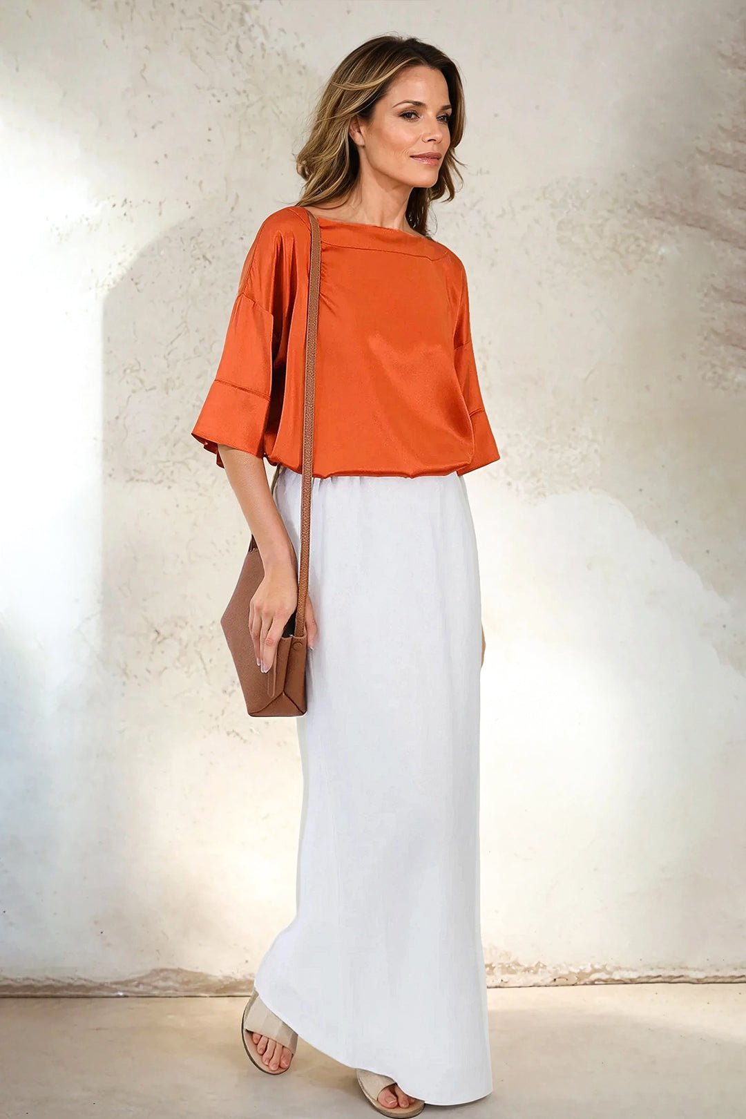 LEONORA BIAS SKIRT IN ITALIAN LINEN - Jarbo