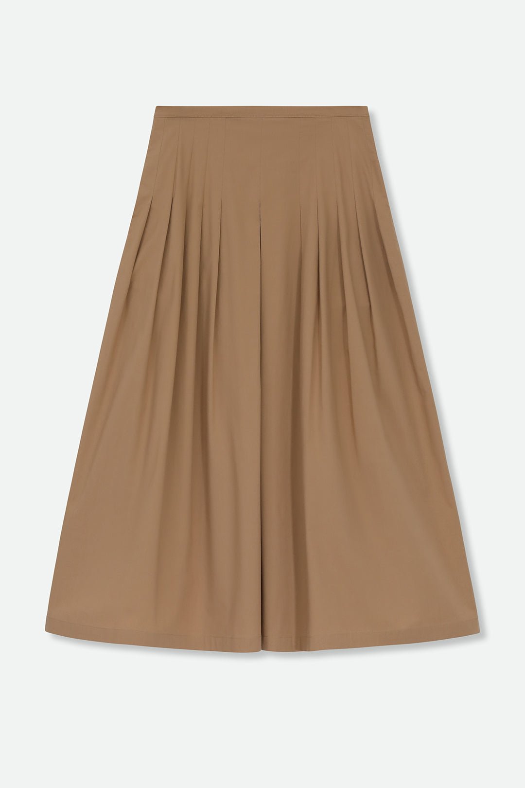 LILOU PLEATED SKIRT IN ITALIAN POPLIN STRETCH - Jarbo