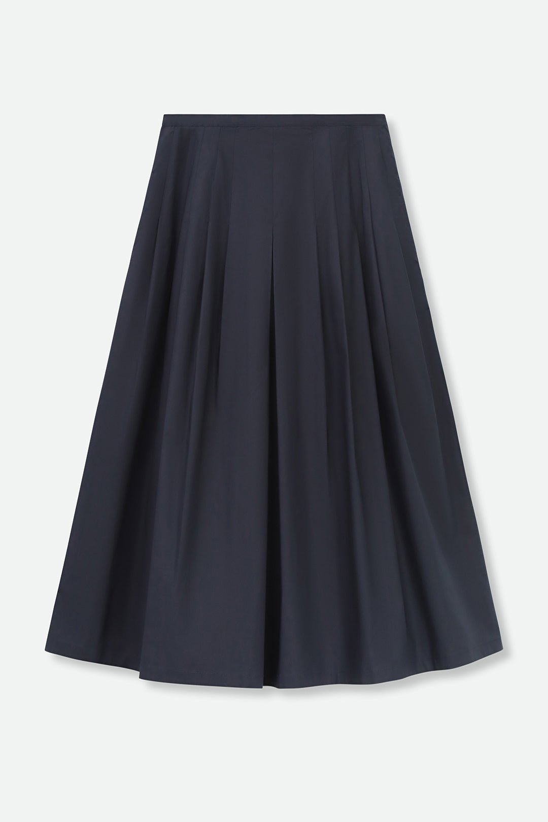 LILOU PLEATED SKIRT IN ITALIAN POPLIN STRETCH - Jarbo