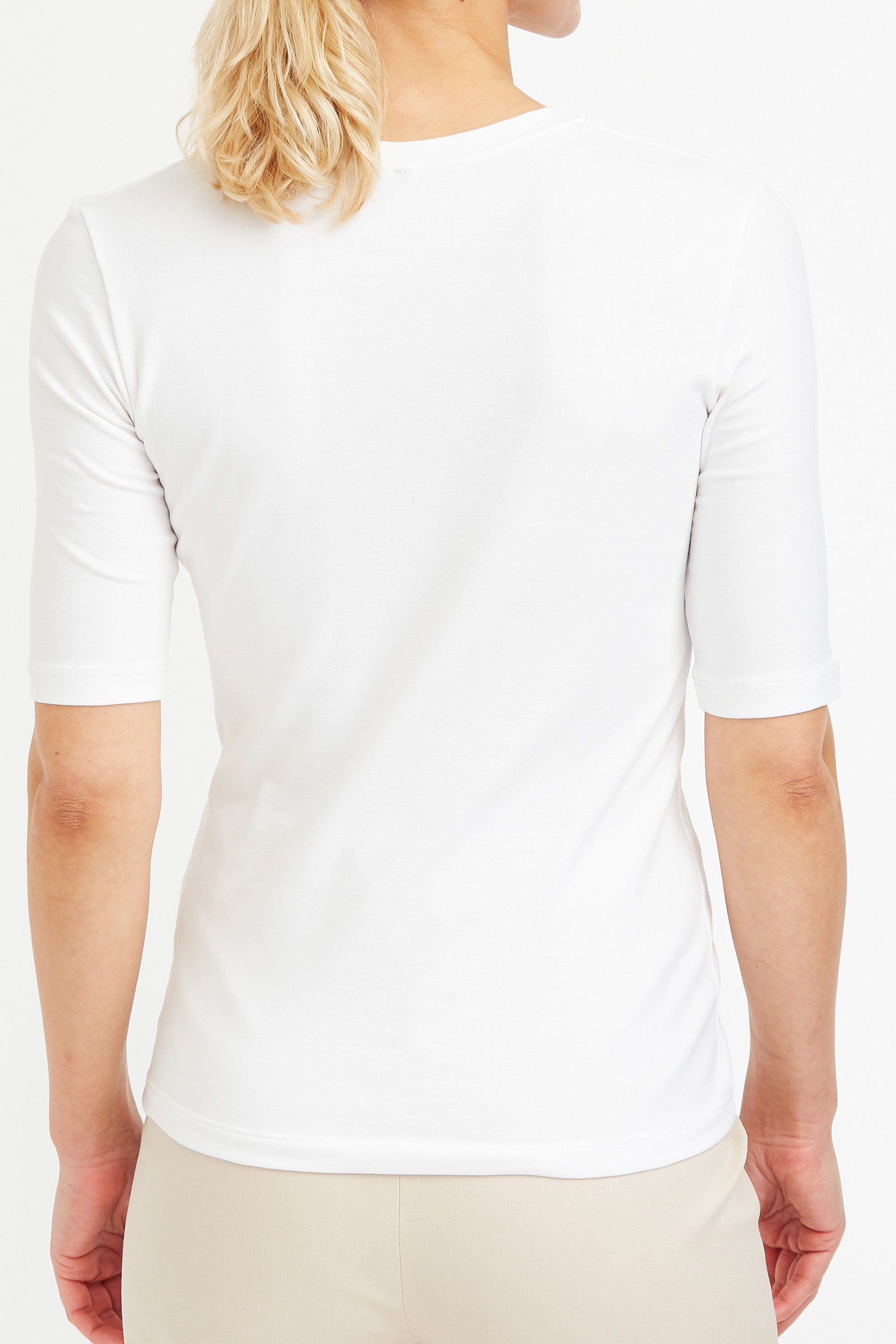 LIMITED EDITION COLLECTION ELBOW SLEEVE CREW IN PIMA COTTON STRETCH - Jarbo