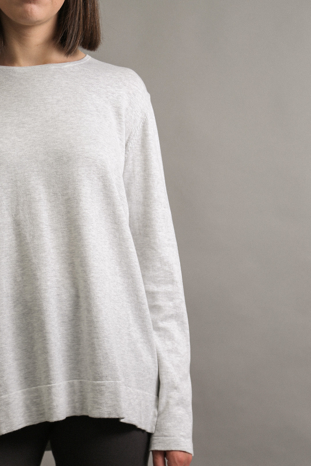 LIMITED EDITION STEVIE LONG SLEEVE CREW IN KNIT PIMA COTTON - Jarbo