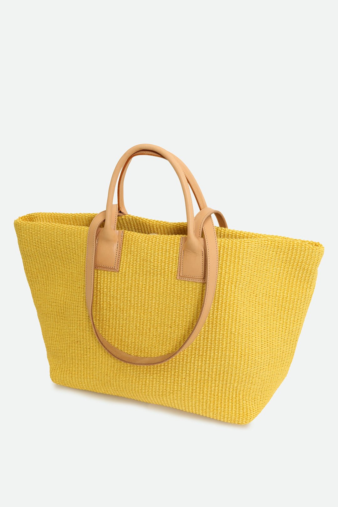LISBON LARGE ITALIAN TOTE IN YELLOW - Jarbo