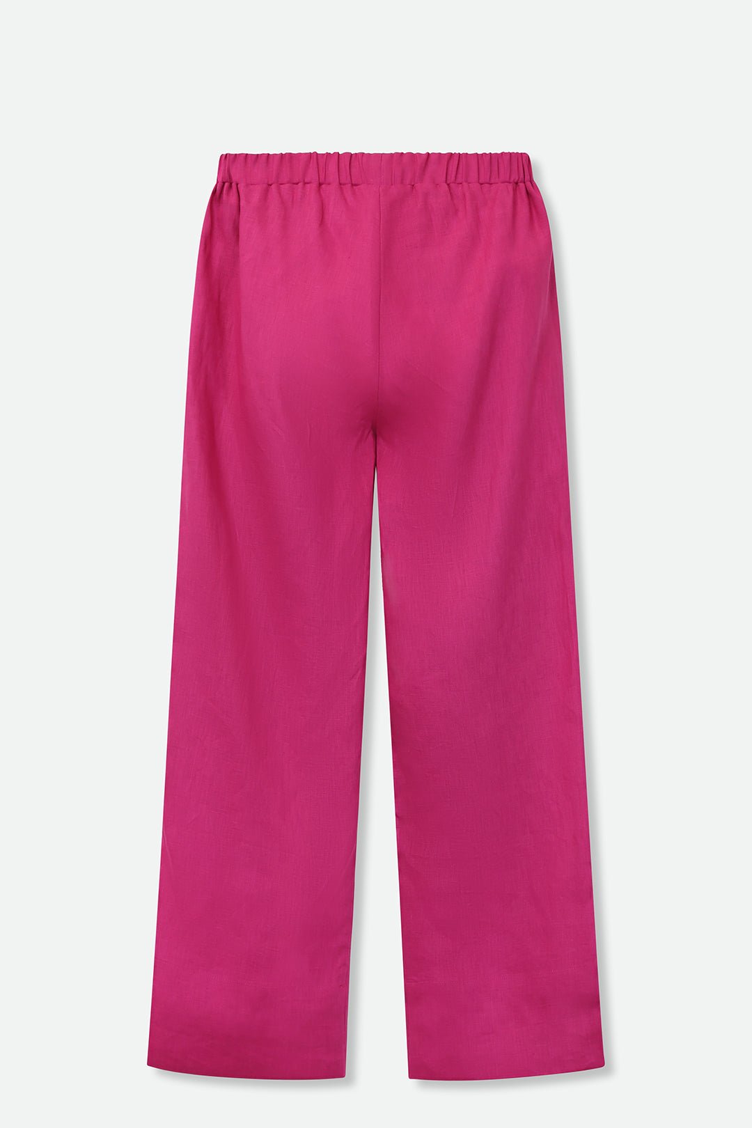 LONG BLOOM PANT IN PREMIUM ITALIAN LINEN BERRY