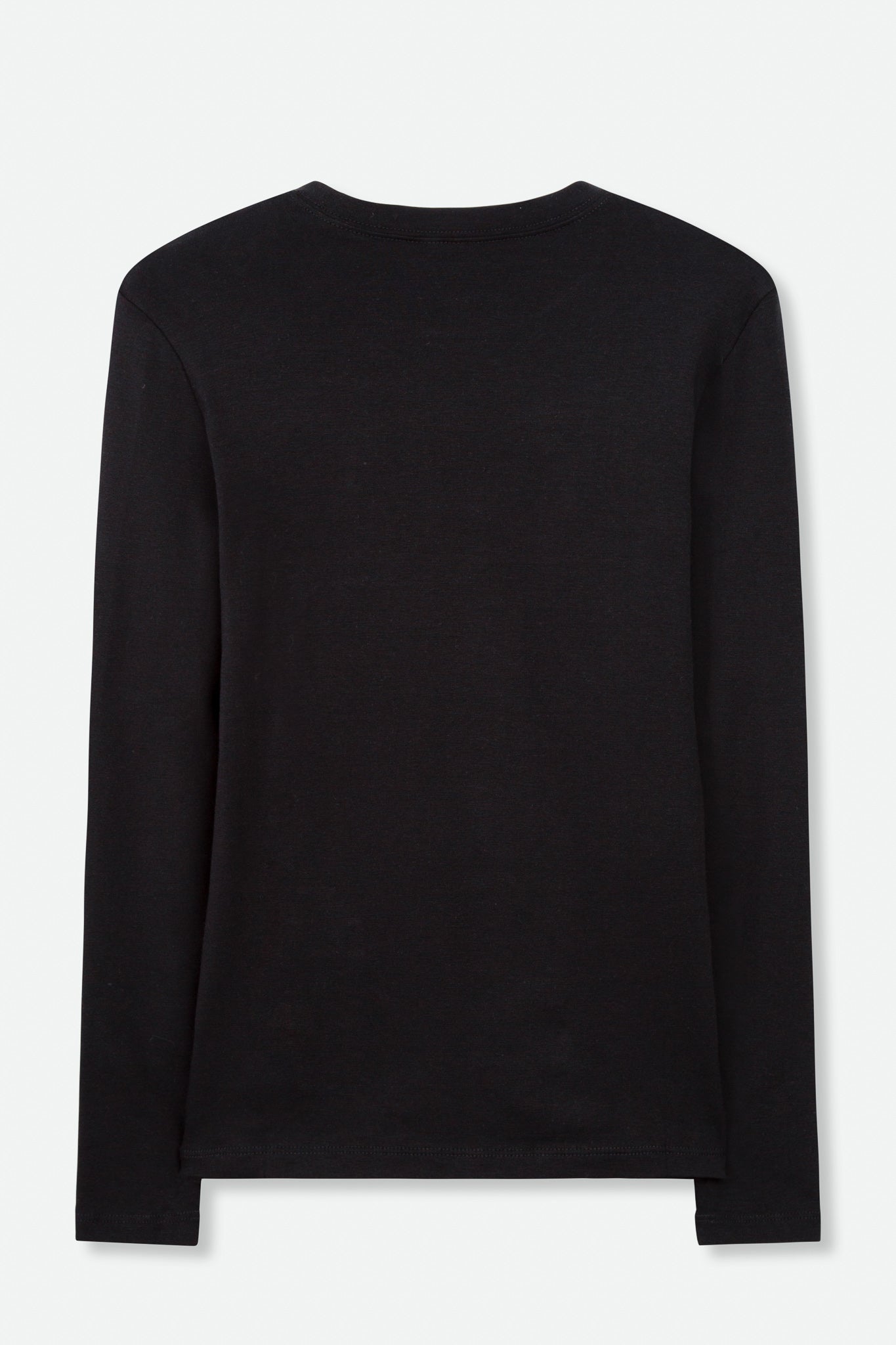 LONG SLEEVE CREW IN PIMA COTTON STRETCH