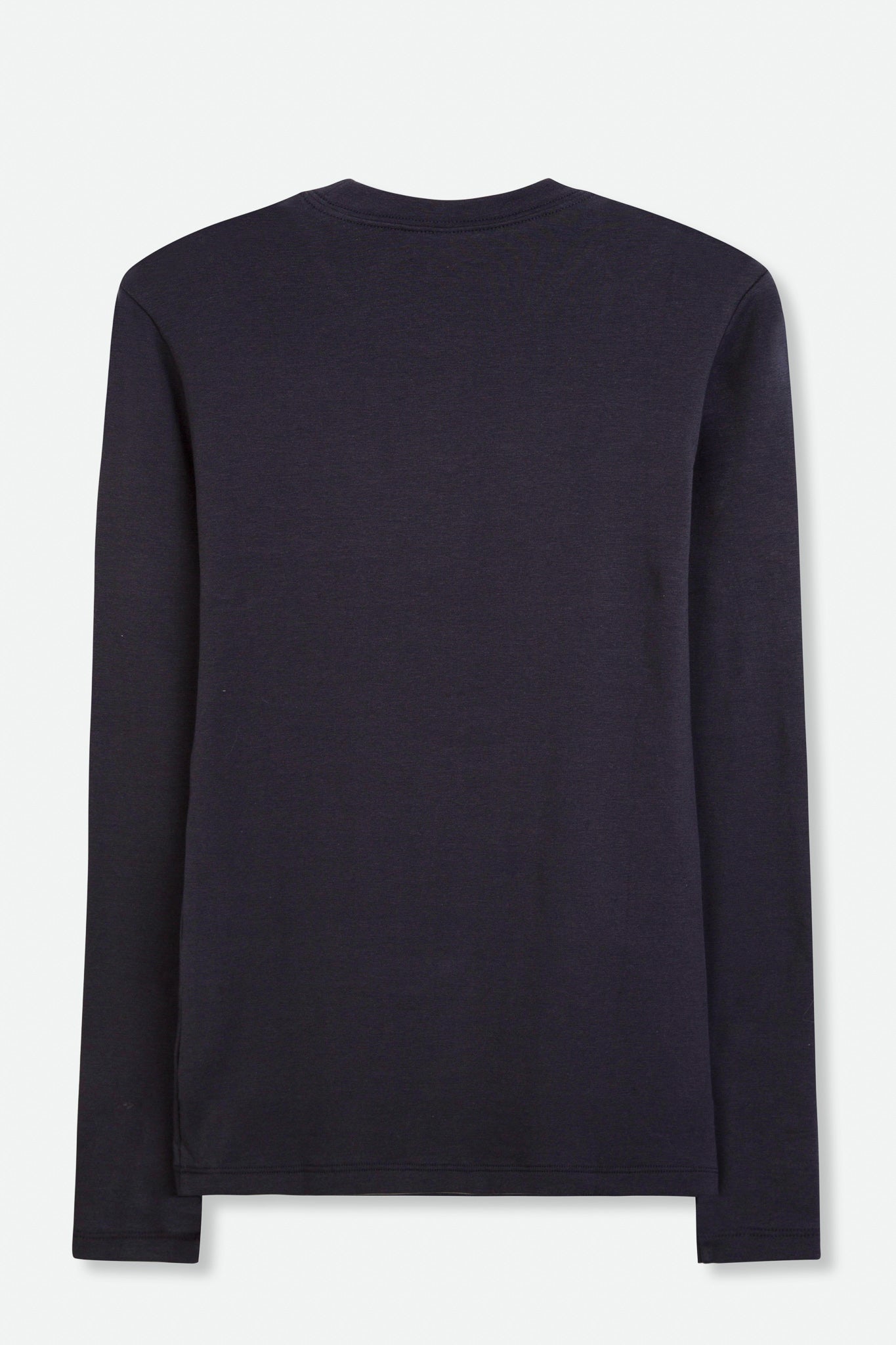 LONG SLEEVE CREW IN PIMA COTTON STRETCH