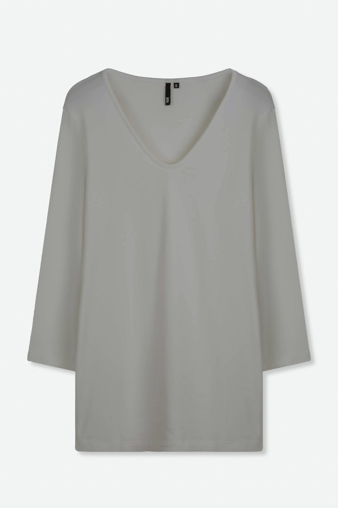 LONG SLEEVE DEEP V IN PIMA COTTON STRETCH - Final Few US size 10 - Jarbo