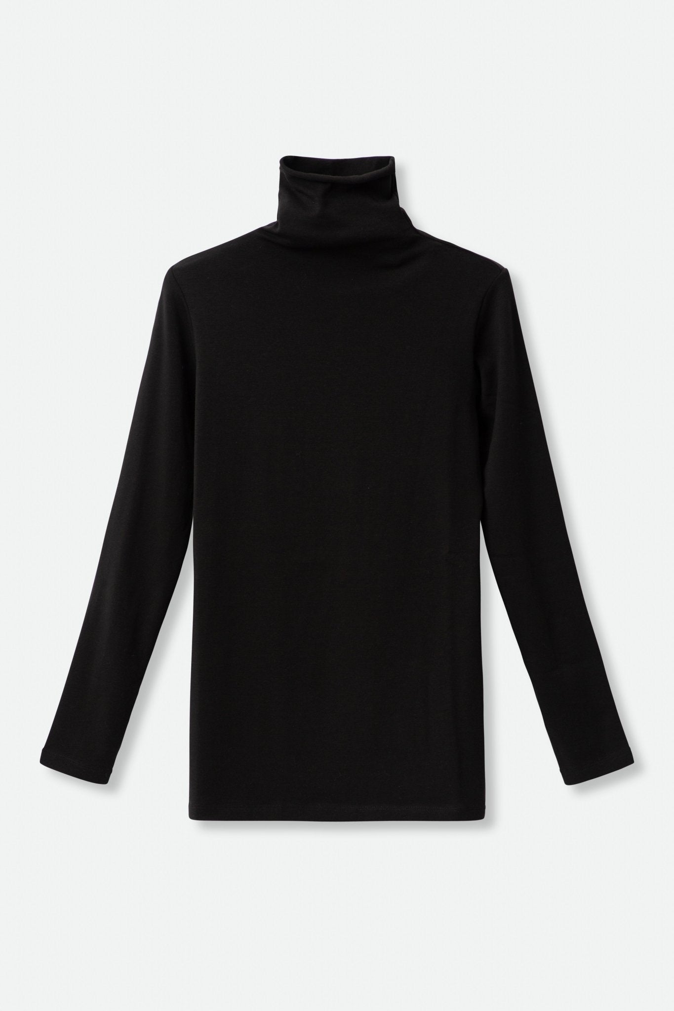 PIMA COTTON LONG SLEEVE MOCK TURTLE NECK