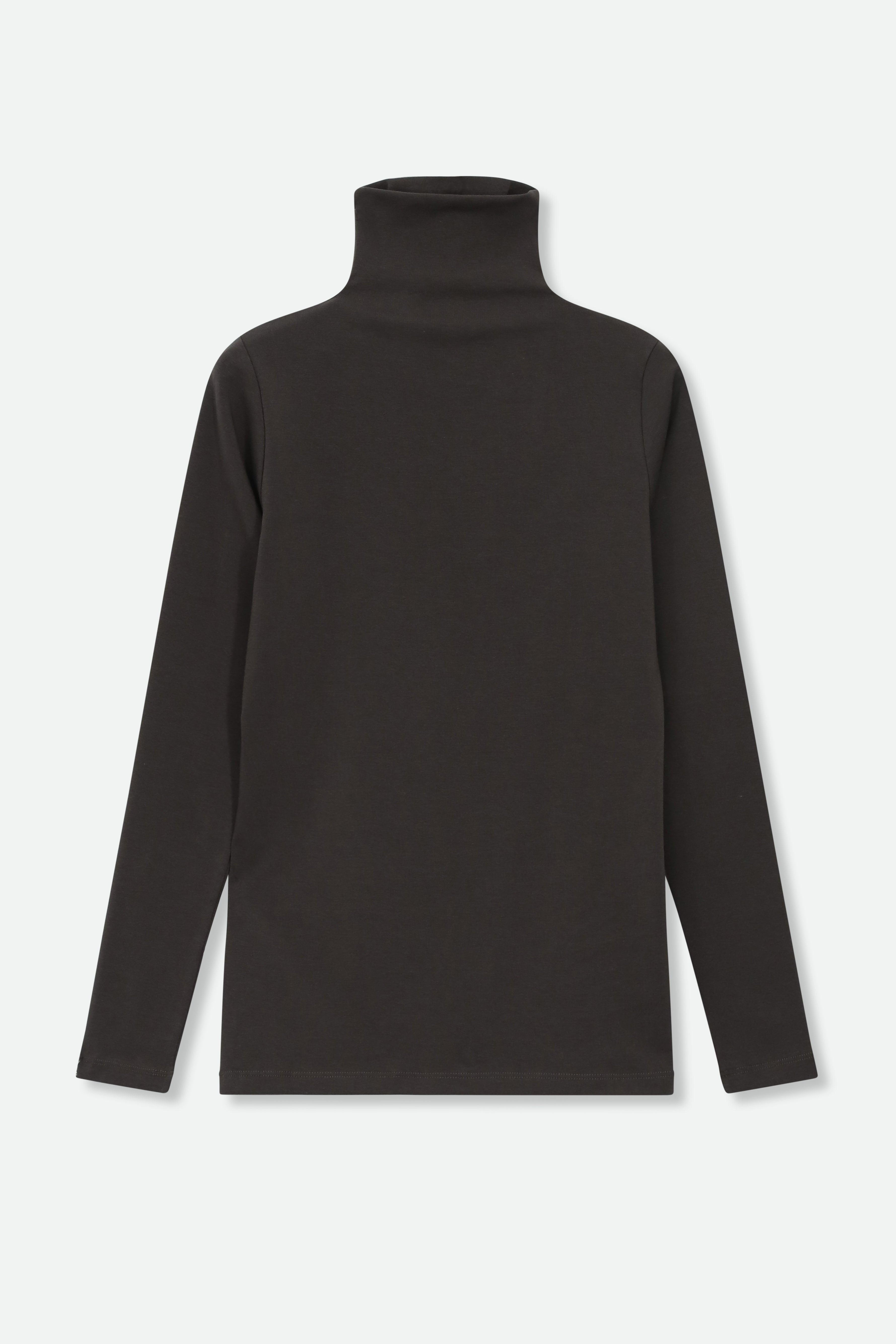 LONG SLEEVE TURTLENECK IN PIMA COTTON STRETCH