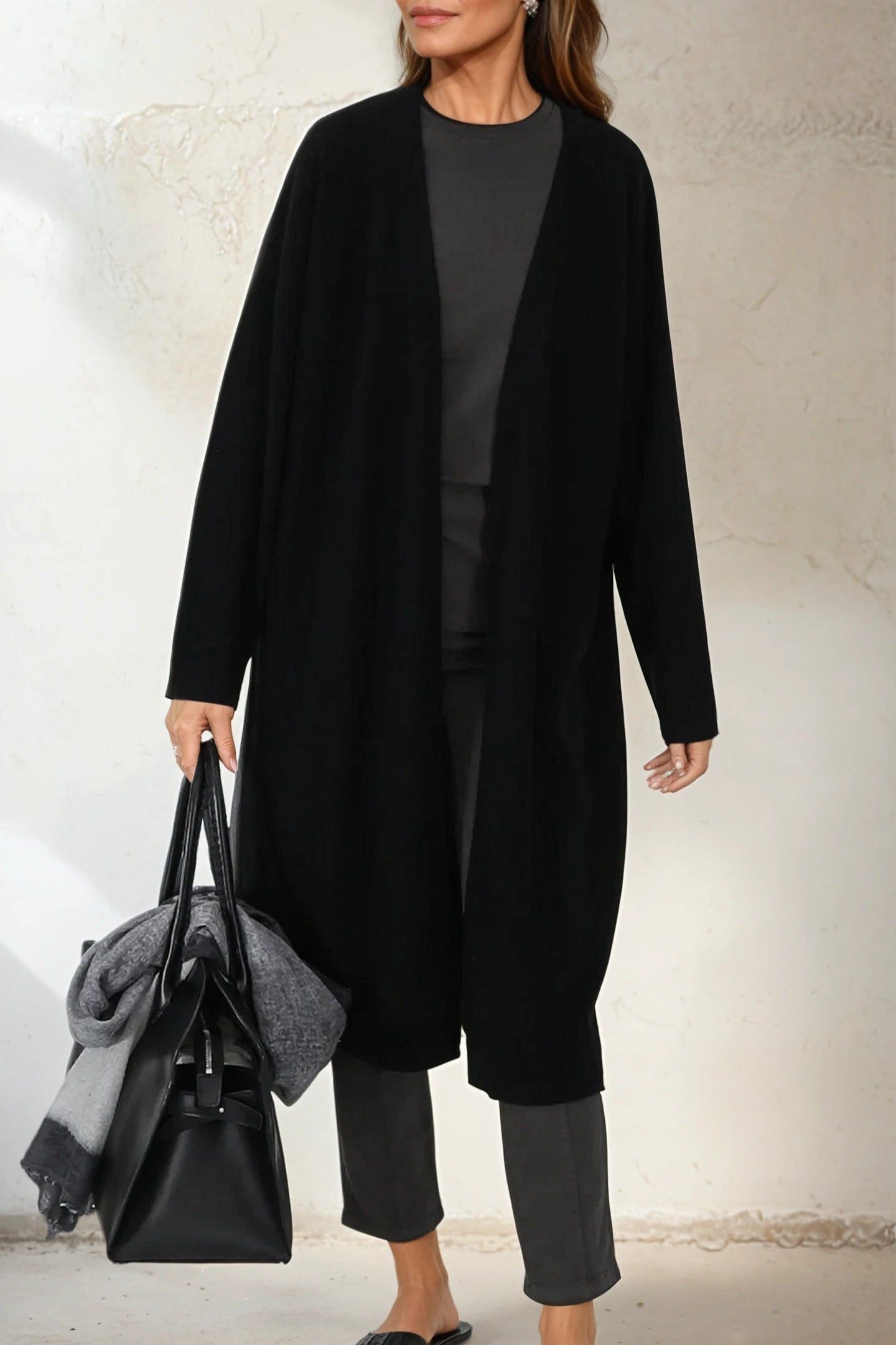 LYON LONG CARDIGAN IN CASHMERE - Jarbo