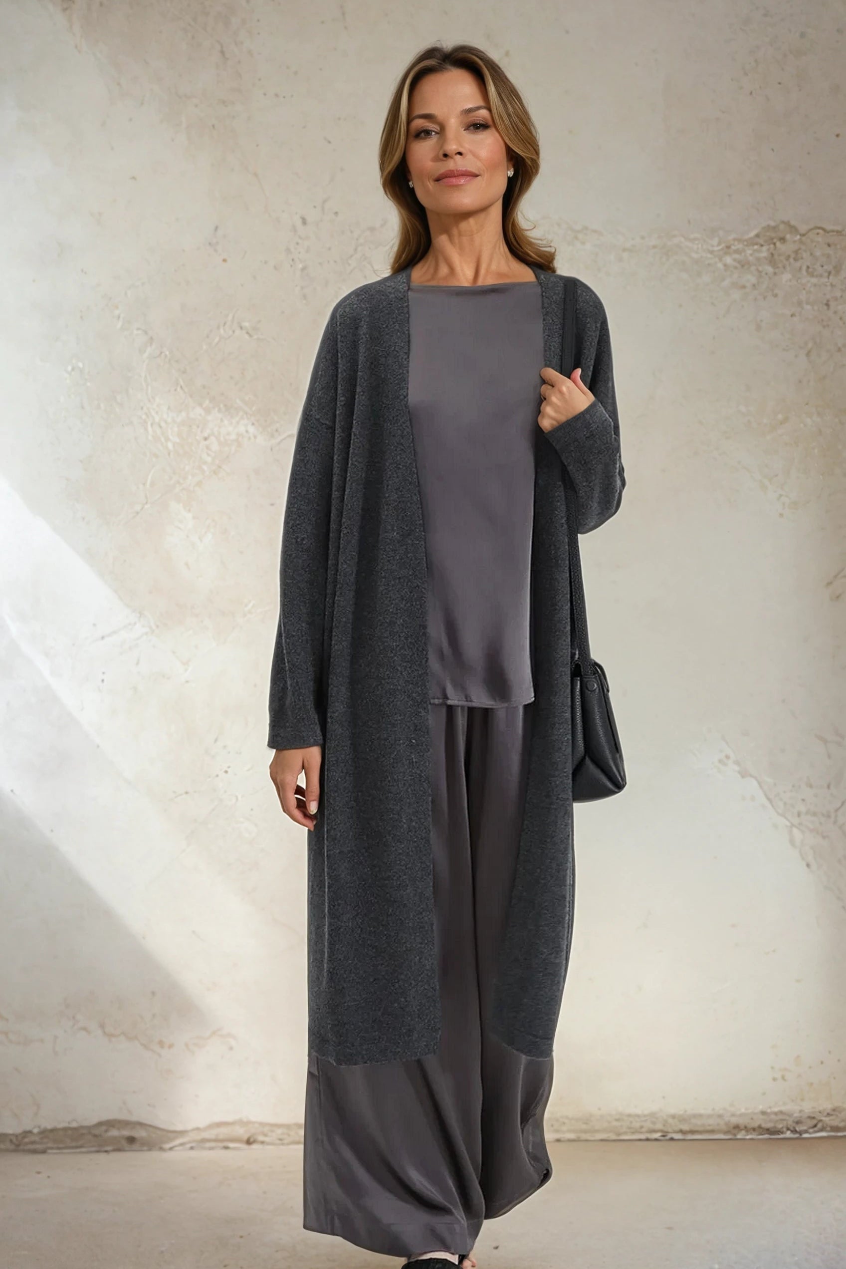 LYON LONG CARDIGAN IN CASHMERE - Jarbo