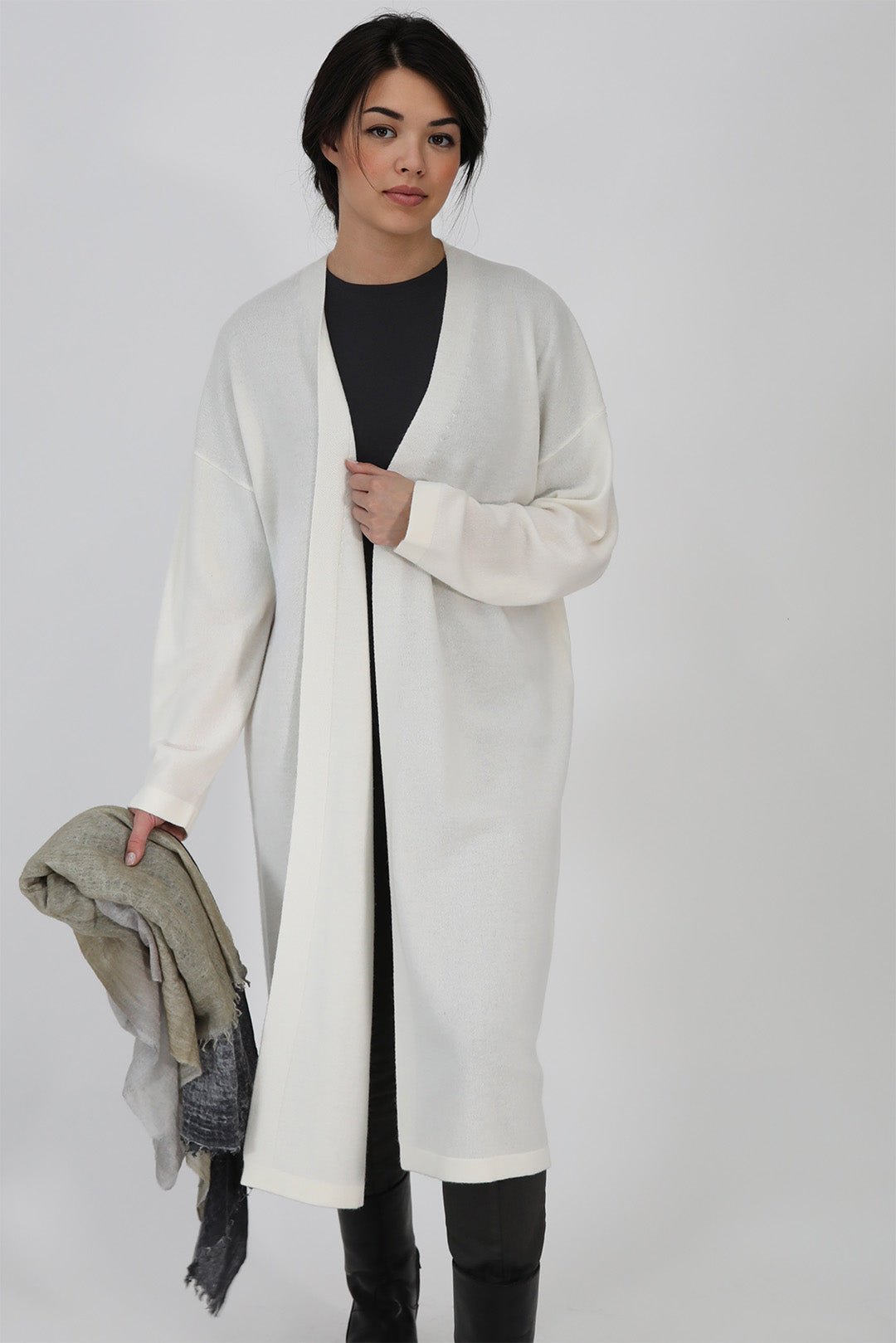 LYON LONG CARDIGAN IN CASHMERE - Jarbo