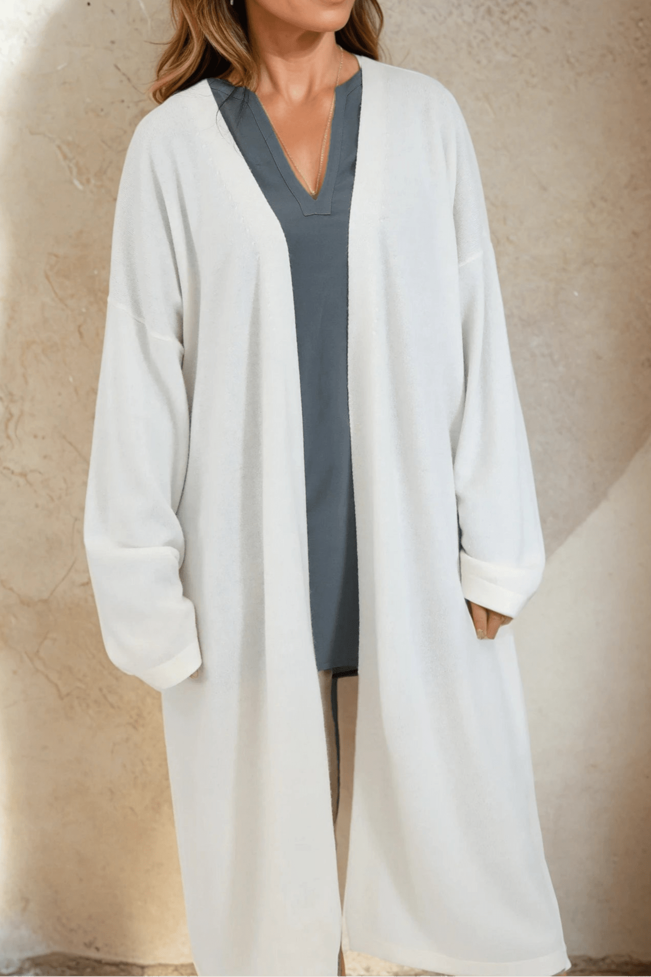 LYON LONG CARDIGAN IN CASHMERE - Jarbo