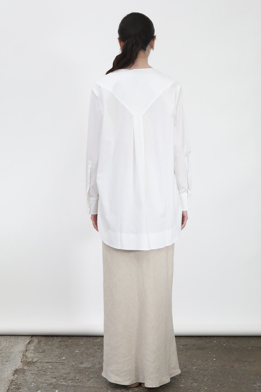 MARAKESH TUNIC SHIRT IN ITALIAN COTTON STRETCH - Jarbo