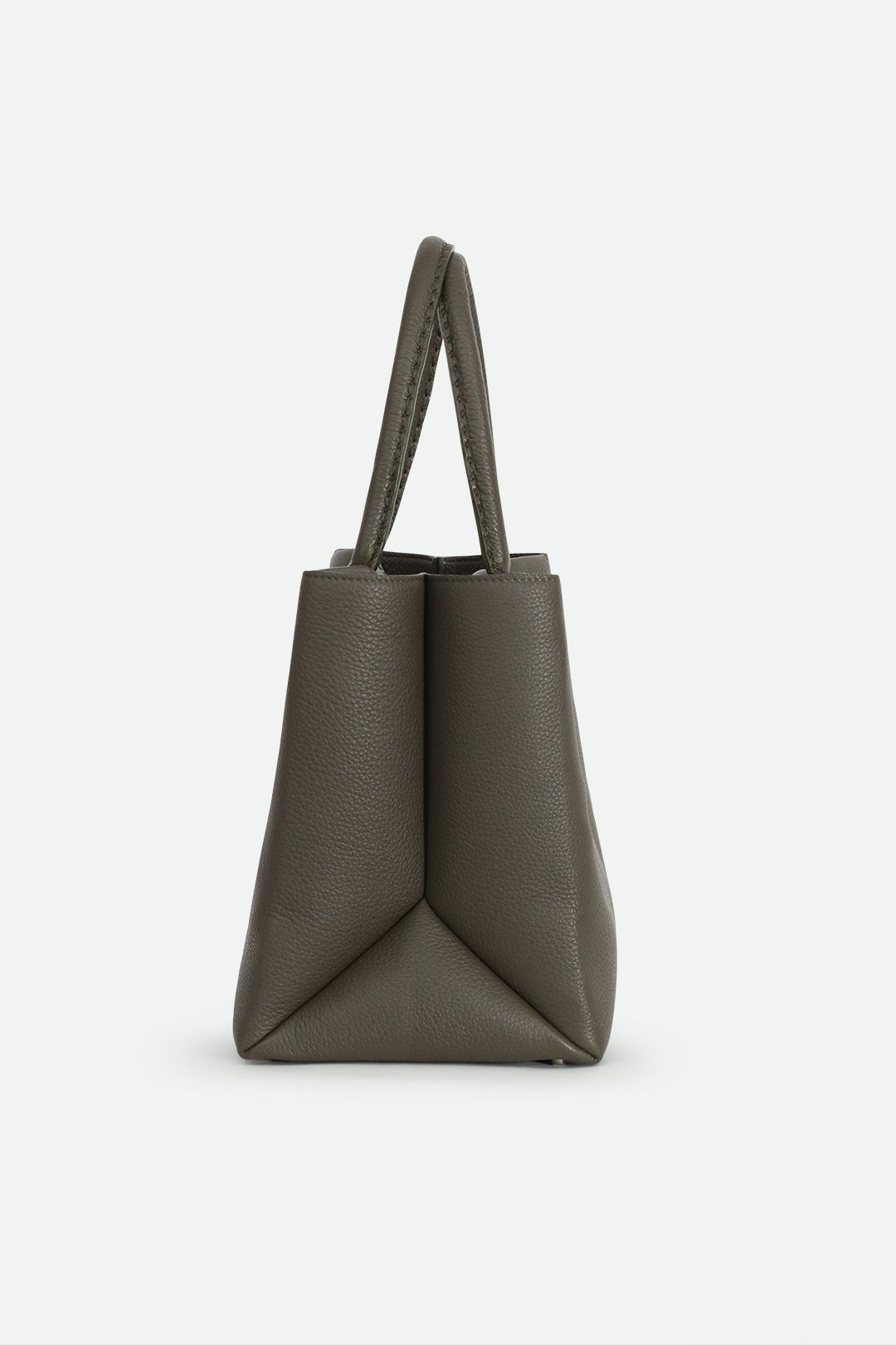 MARCEL HANDBAG IN ITALIAN LEATHER OLIVE - Jarbo