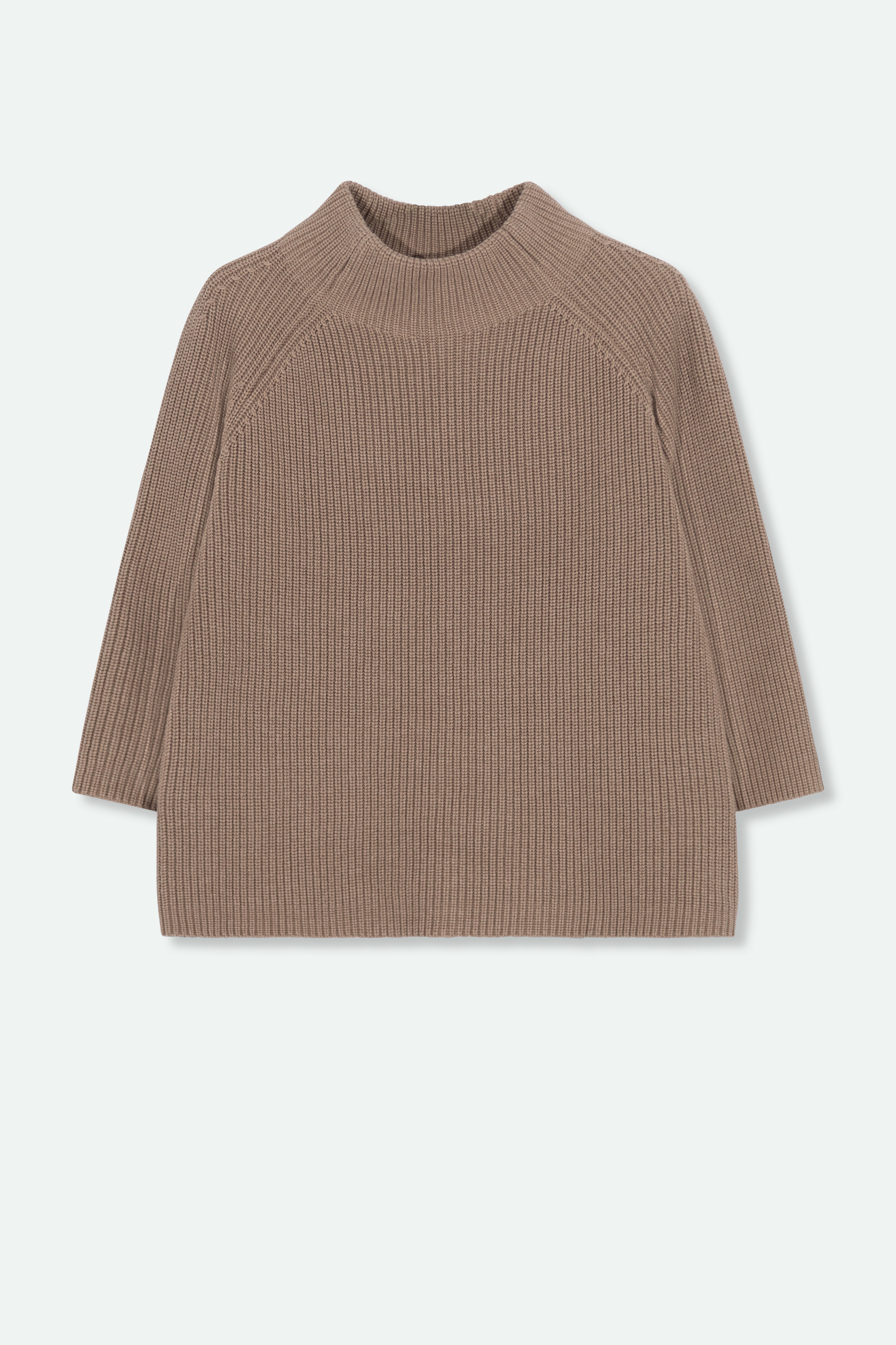 MARELLA MOCKNECK IN ITALIAN COTTON KNIT - Jarbo