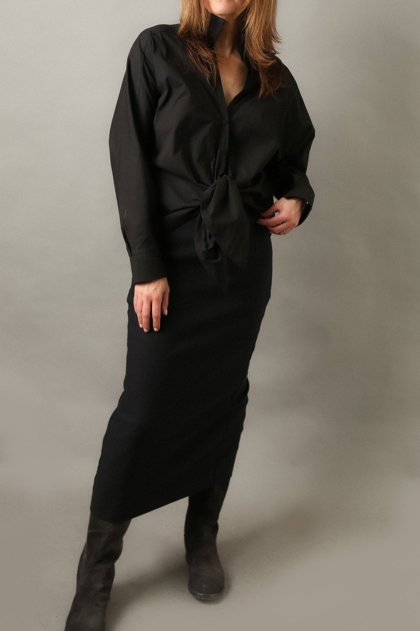 MARIE SHIRT IN ITALIAN STRETCH COTTON - Jarbo