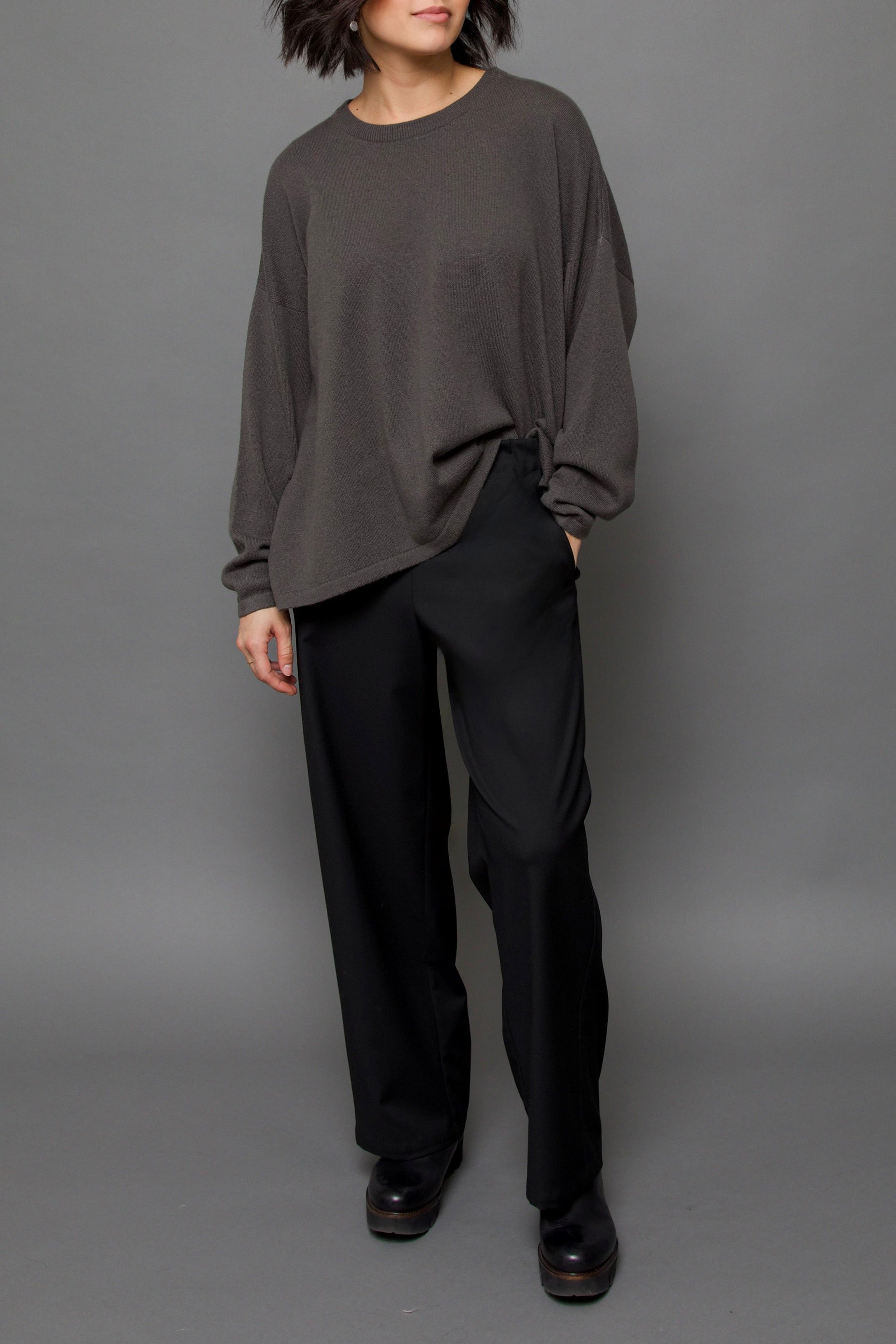 MARLOW OVERSIZED BOXY CREW IN CASHMERE BLEND - Jarbo