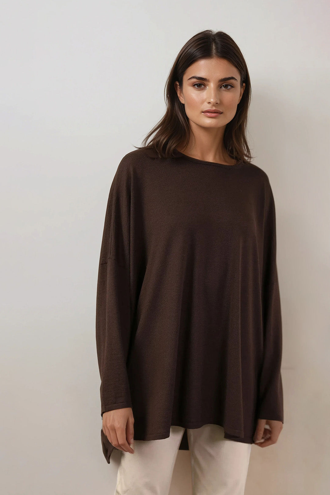 MATERA OVERSIZED CREW IN FINE ITALIAN MERINO