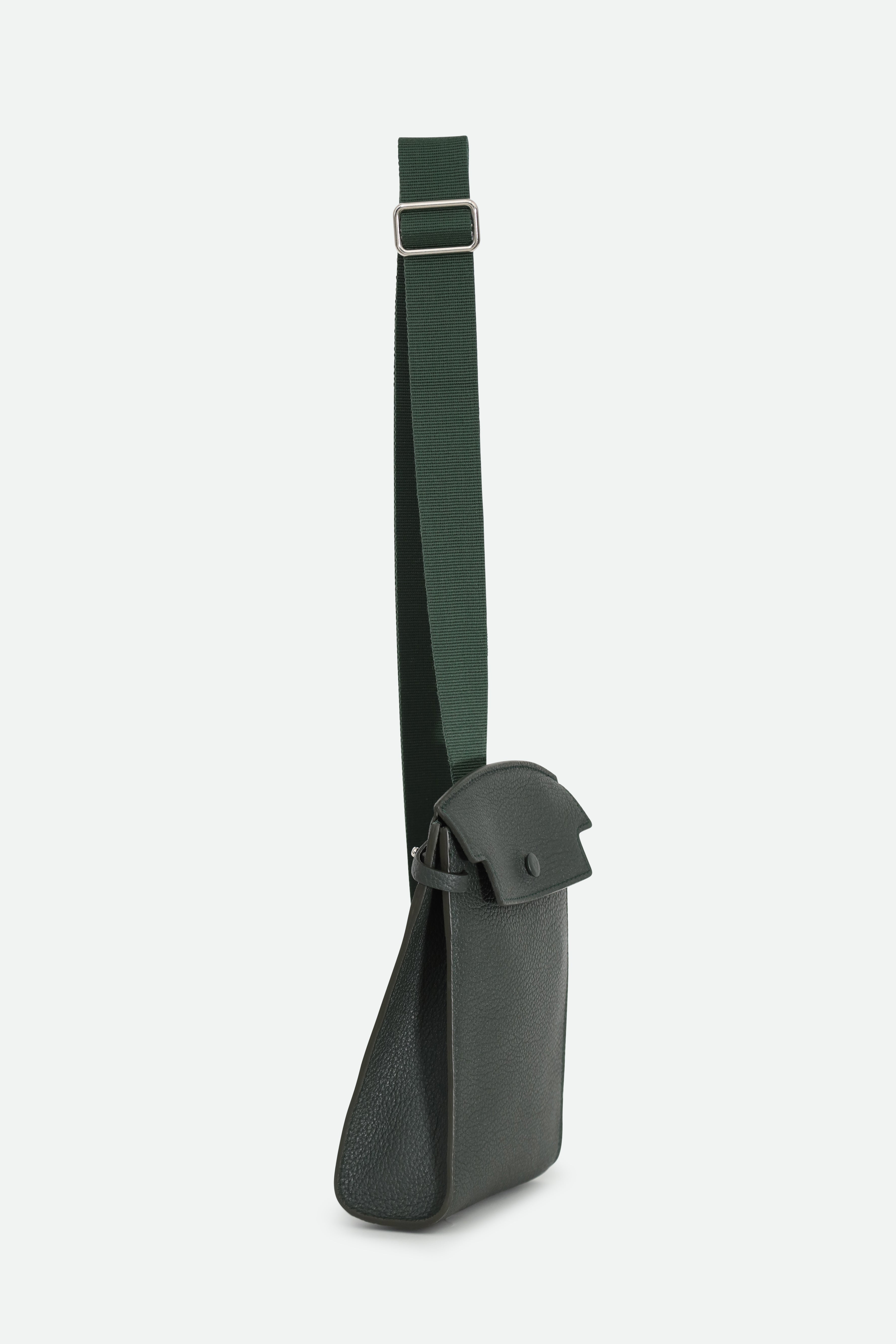 MONZA ITALIAN LEATHER CROSSBODY BAG FOREST - Jarbo