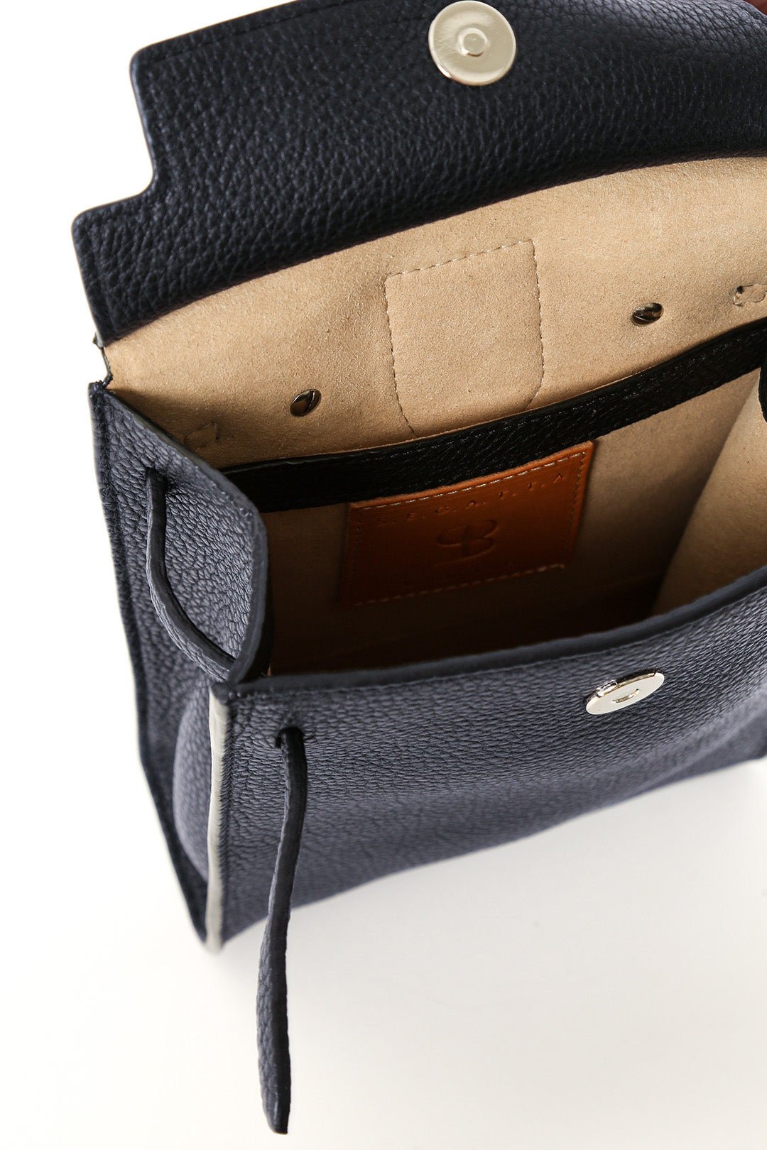 MONZA ITALIAN LEATHER CROSSBODY NAVY - PRE-ORDER NOW - Jarbo