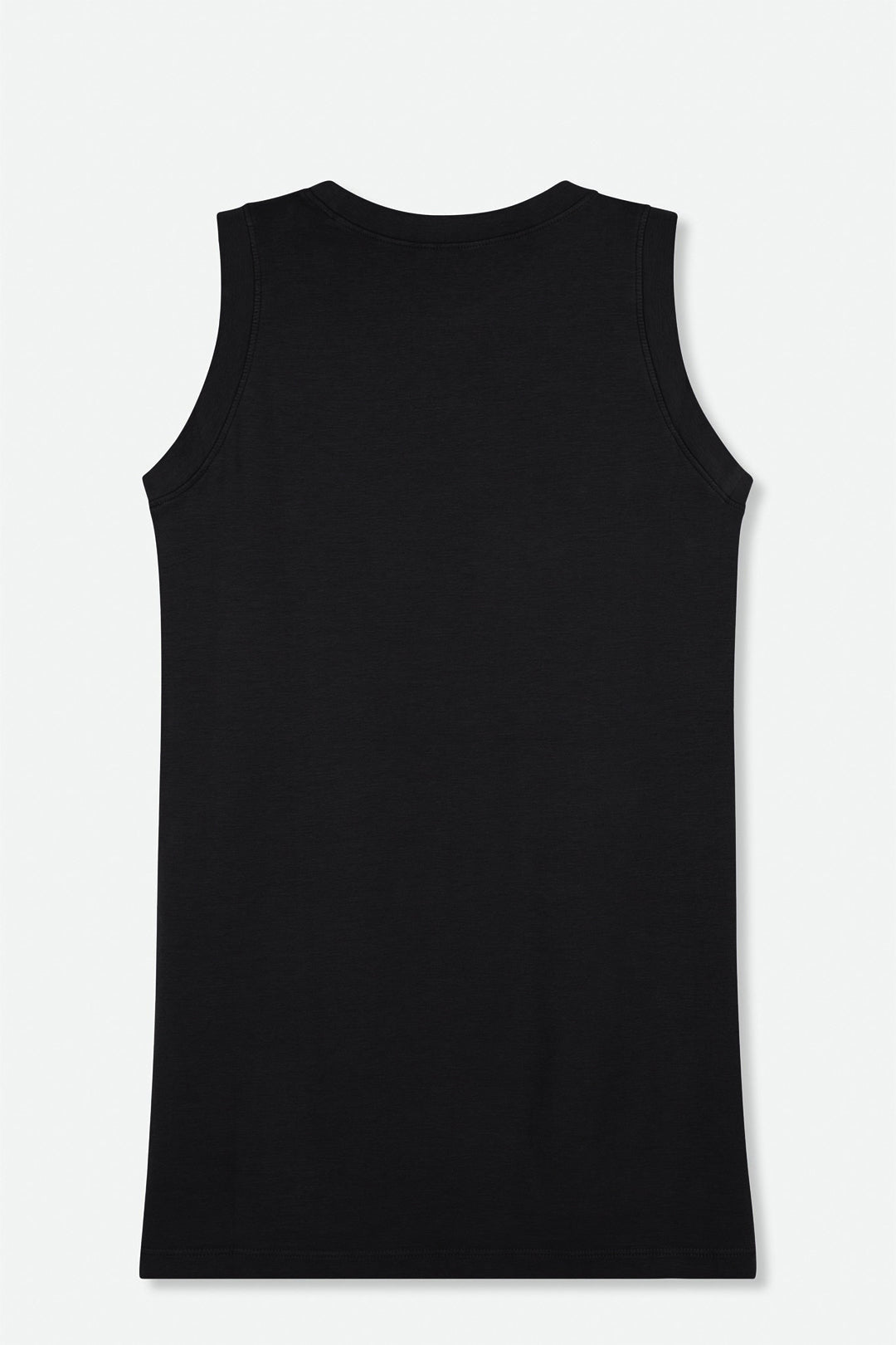 MUSCLE TANK HIP LENGTH IN PIMA COTTON STRETCH