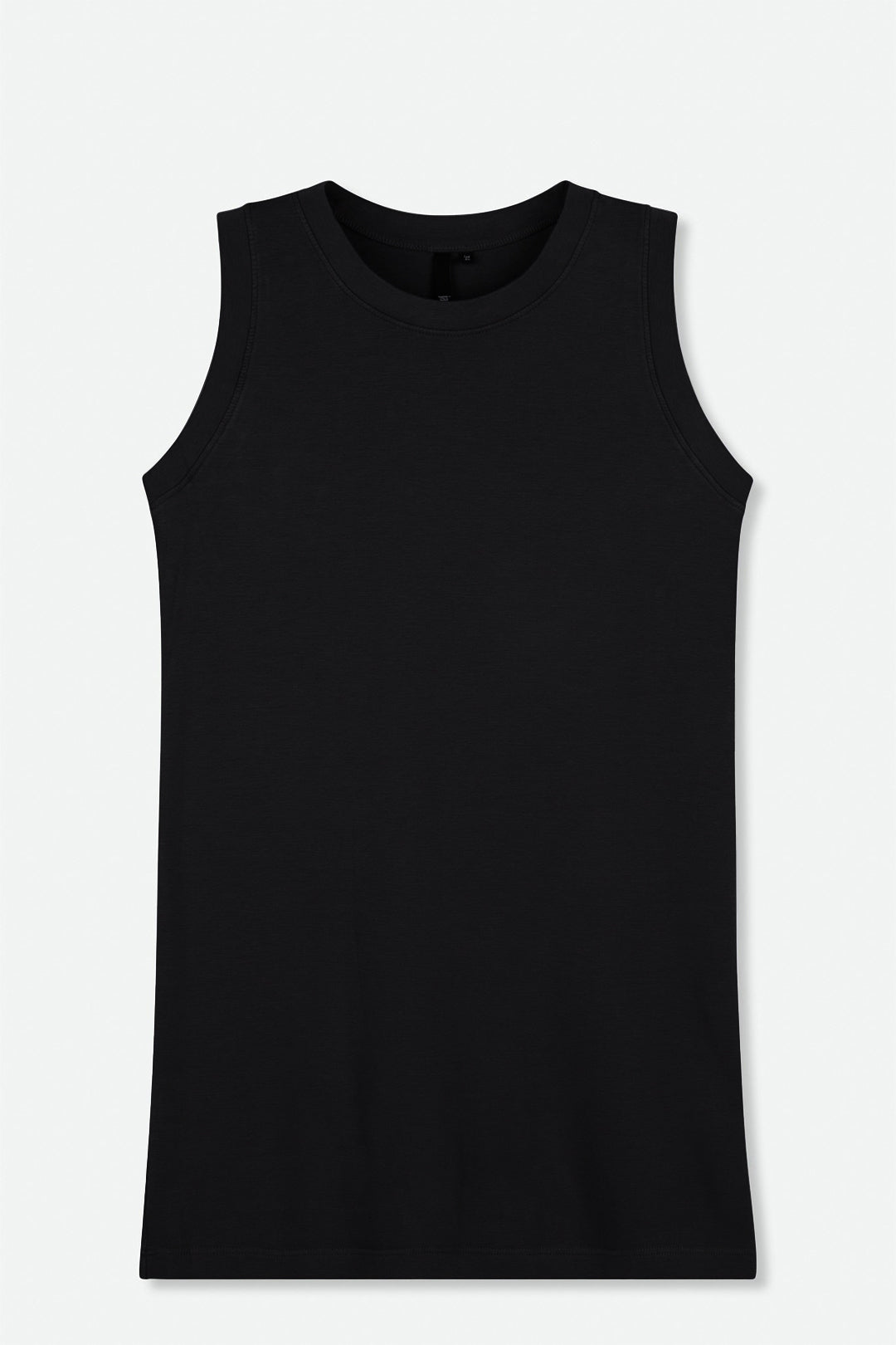 MUSCLE TANK HIP LENGTH IN PIMA COTTON STRETCH