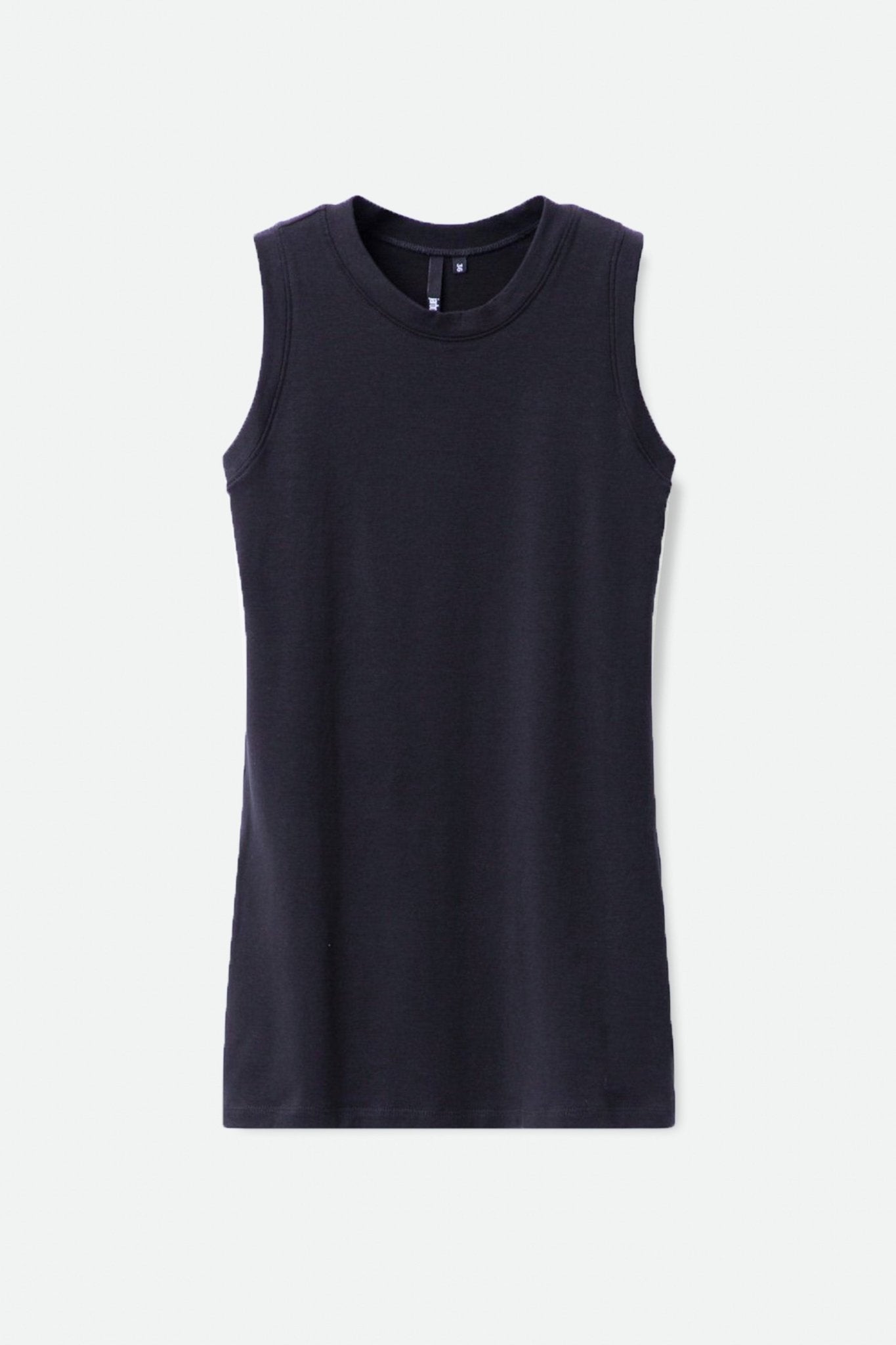 MUSCLE TANK TUNIC LENGTH IN PIMA COTTON STRETCH