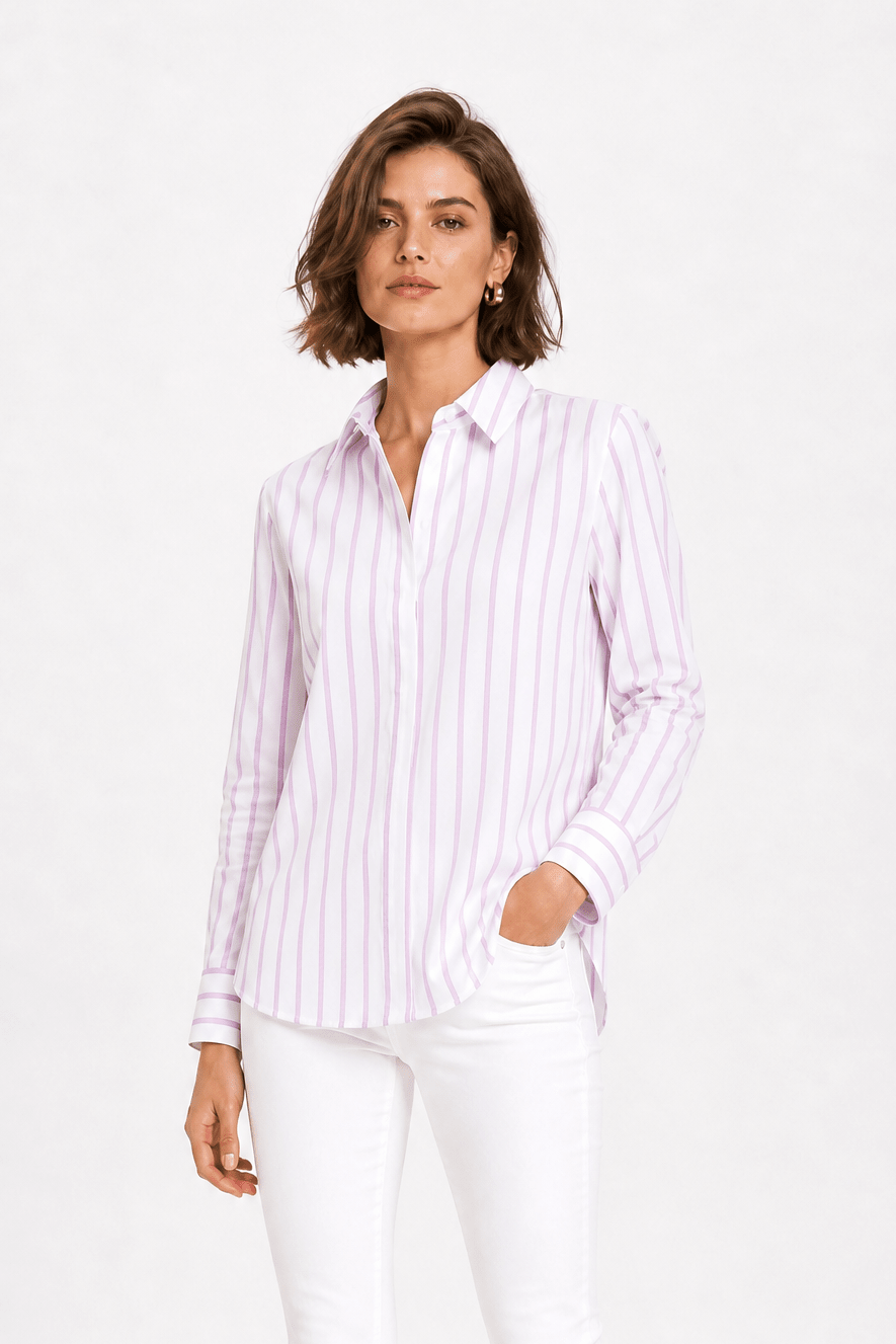 NEW YORKER STRIPE IN ITALIAN COTTON - Jarbo