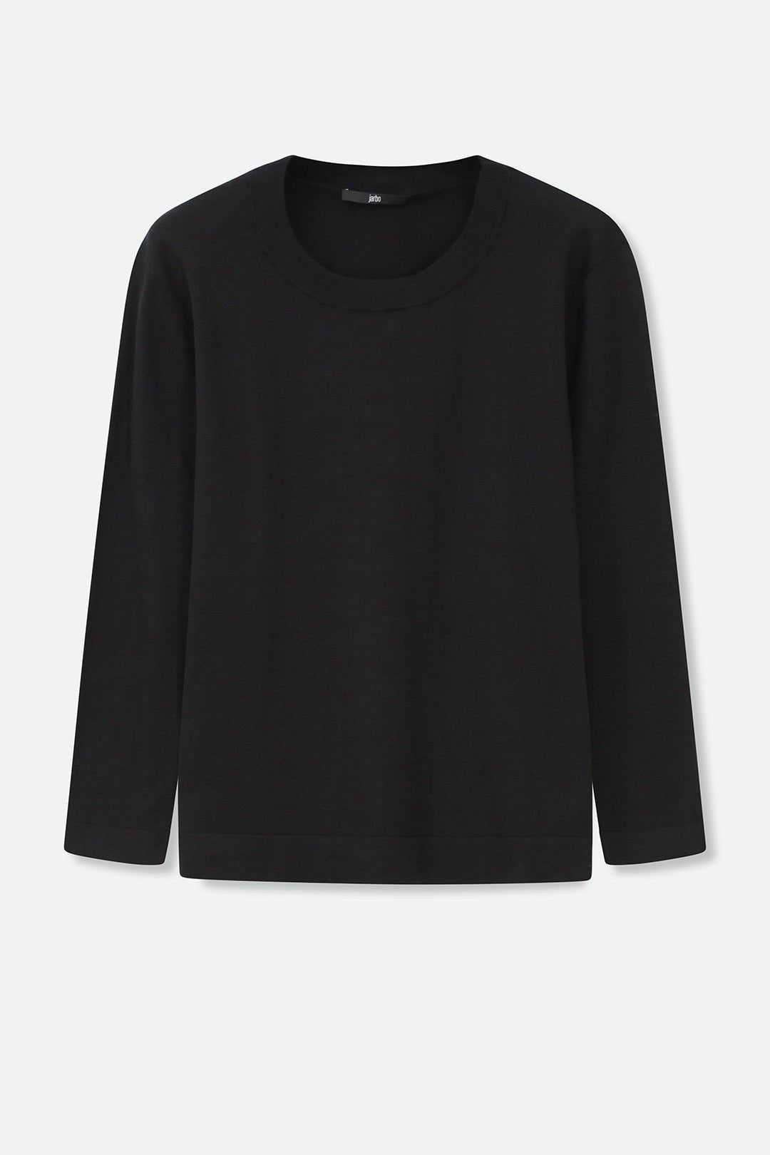 NICO LONG SLEEVE CREW IN FINE GAUGE ITALIAN SILK COTTON - Jarbo