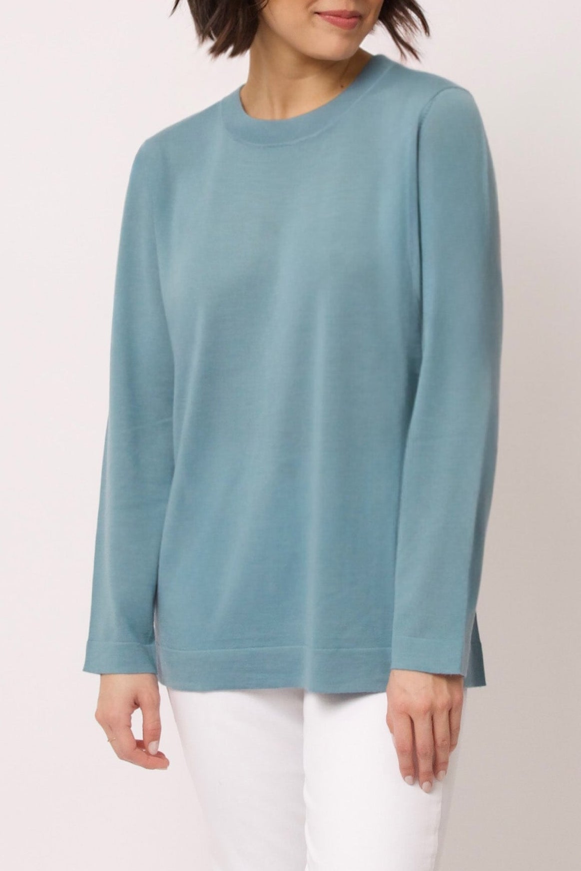 NICO LONG SLEEVE CREW & SCARF IN FINE MERINO - Jarbo