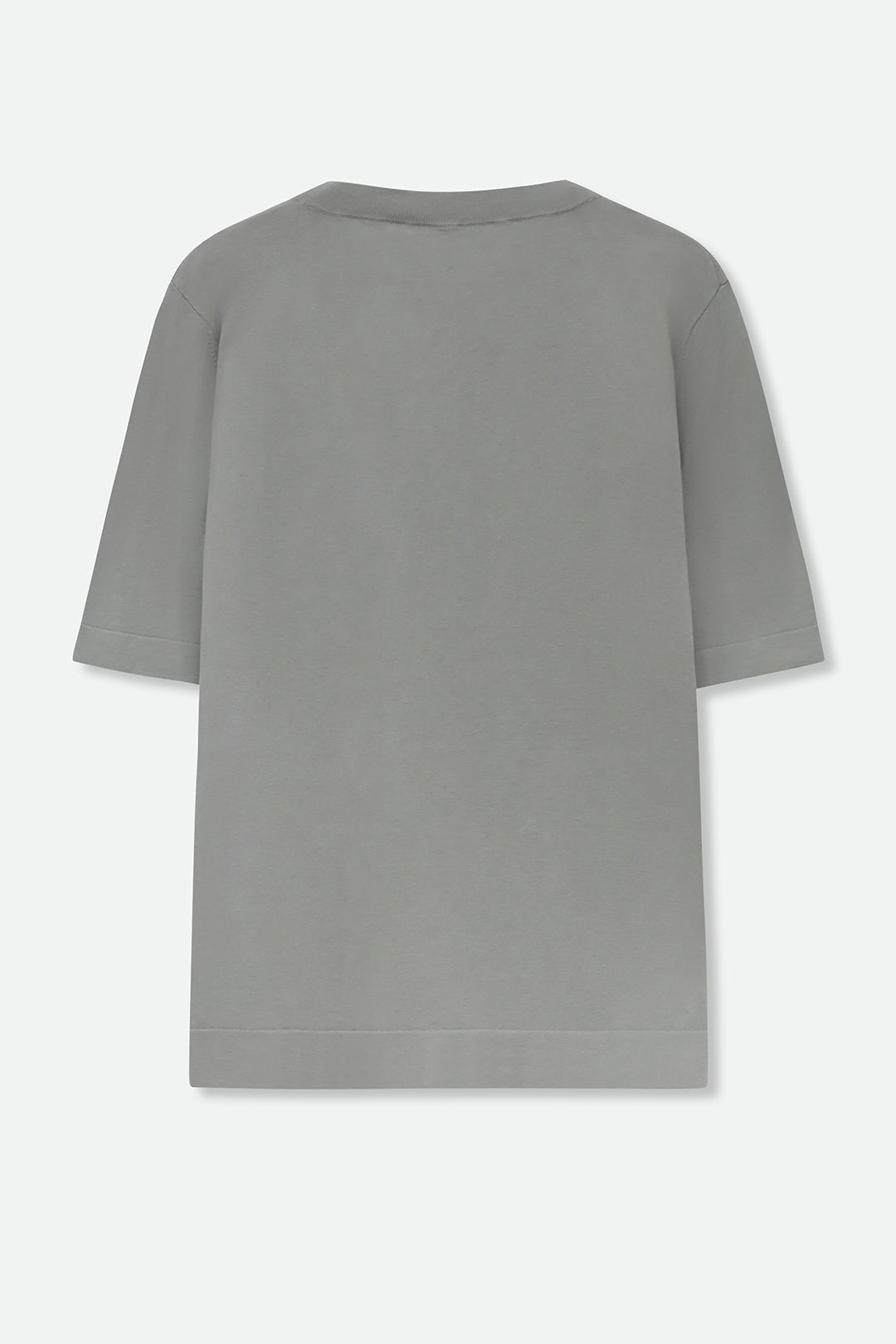 NICO TENNIS ELBOW SLEEVE CREW IN FINE GAUGE ITALIAN SILK COTTON - Jarbo