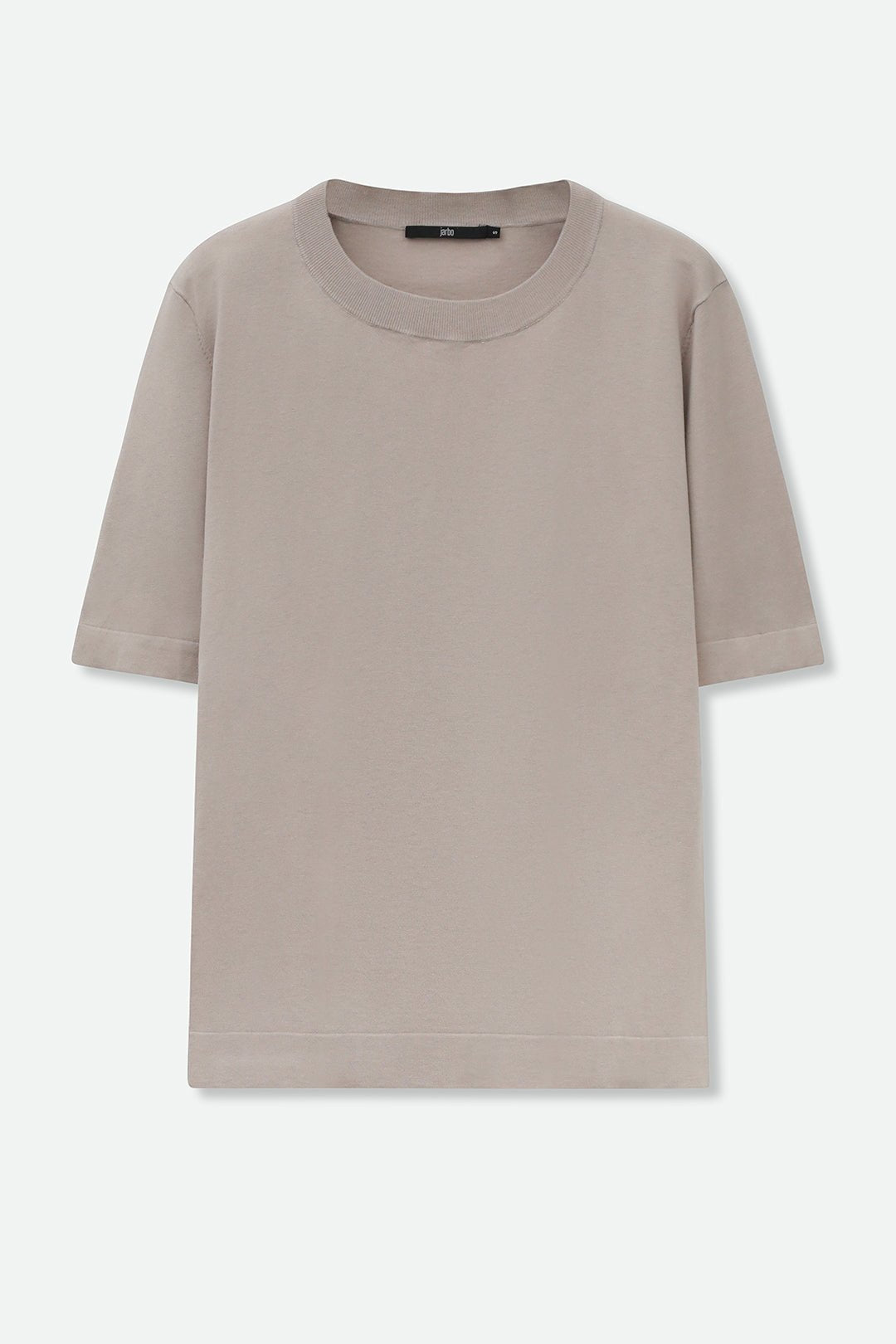 NICO TENNIS ELBOW SLEEVE CREW IN FINE GAUGE ITALIAN SILK COTTON - Jarbo