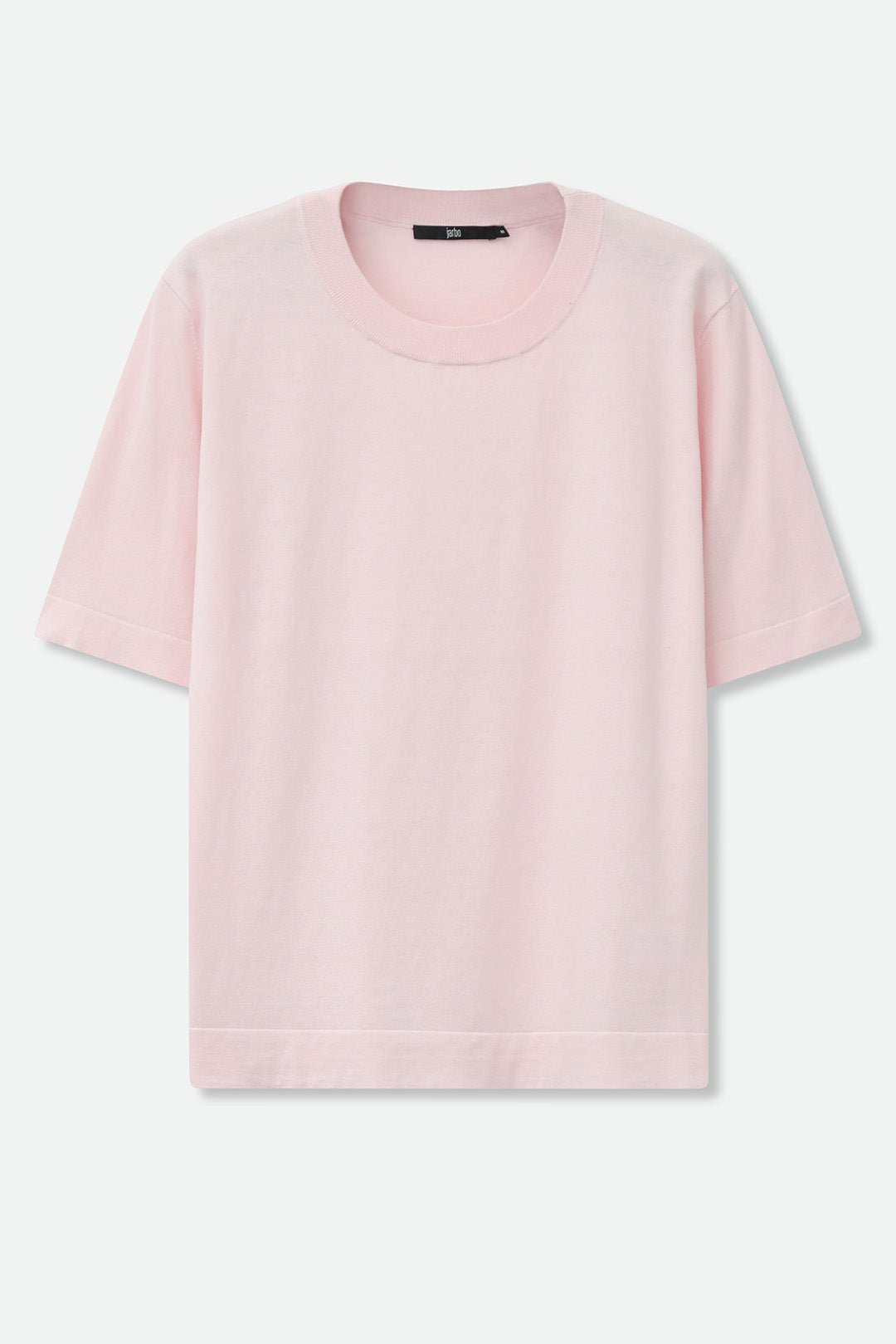 NICO TENNIS ELBOW SLEEVE CREW IN FINE GAUGE ITALIAN SILK COTTON - Jarbo