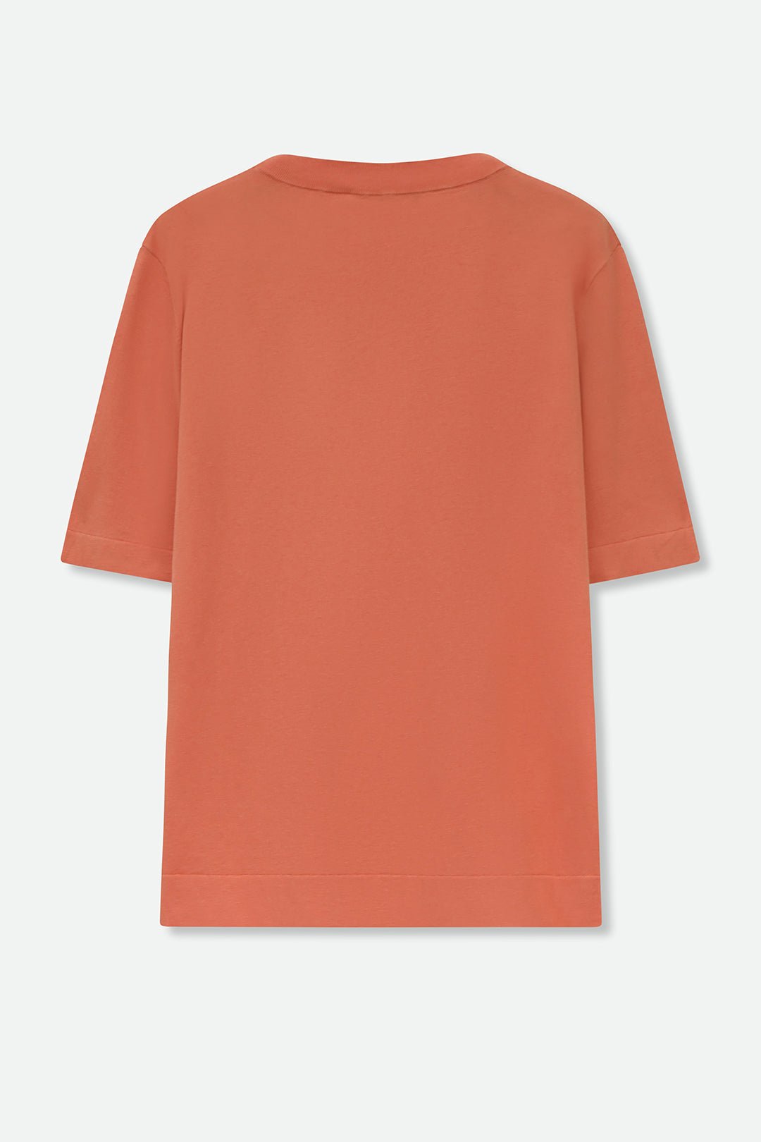 NICO TENNIS ELBOW SLEEVE CREW IN FINE GAUGE ITALIAN SILK COTTON - Jarbo