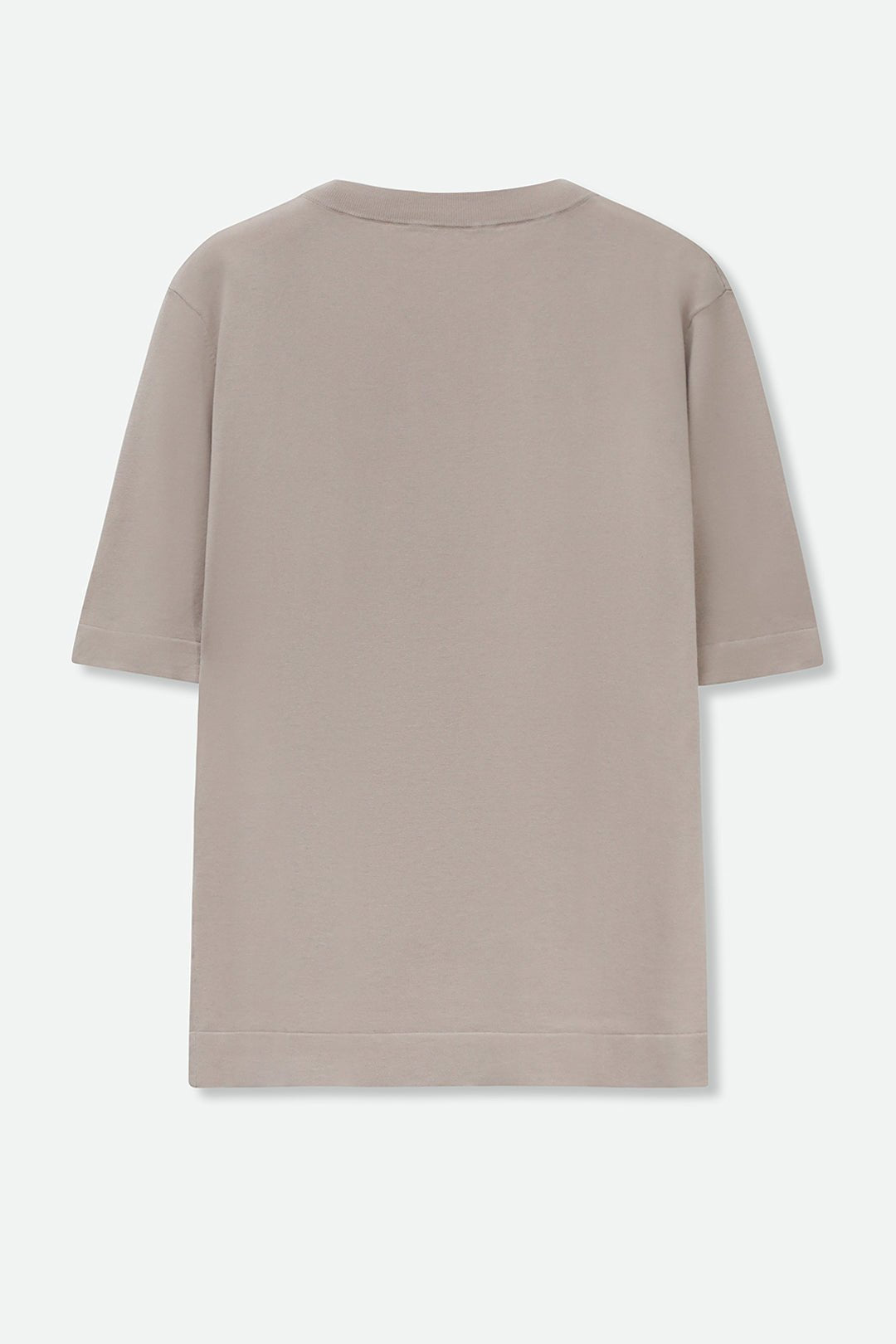 NICO TENNIS ELBOW SLEEVE CREW IN FINE GAUGE ITALIAN SILK COTTON - Jarbo