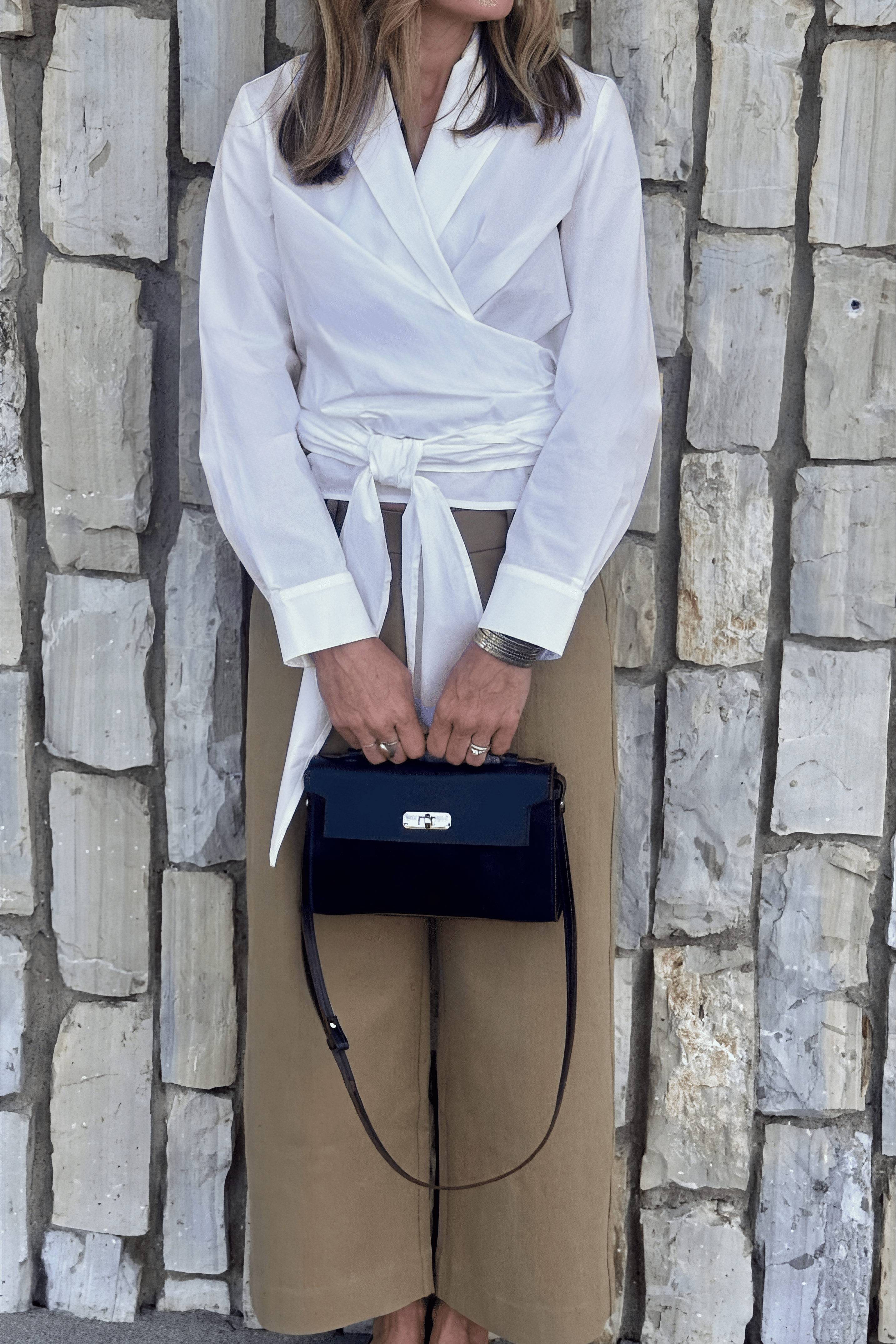 O'HARA HANDBAG IN CORDOVAN LEATHER BLACK - Jarbo