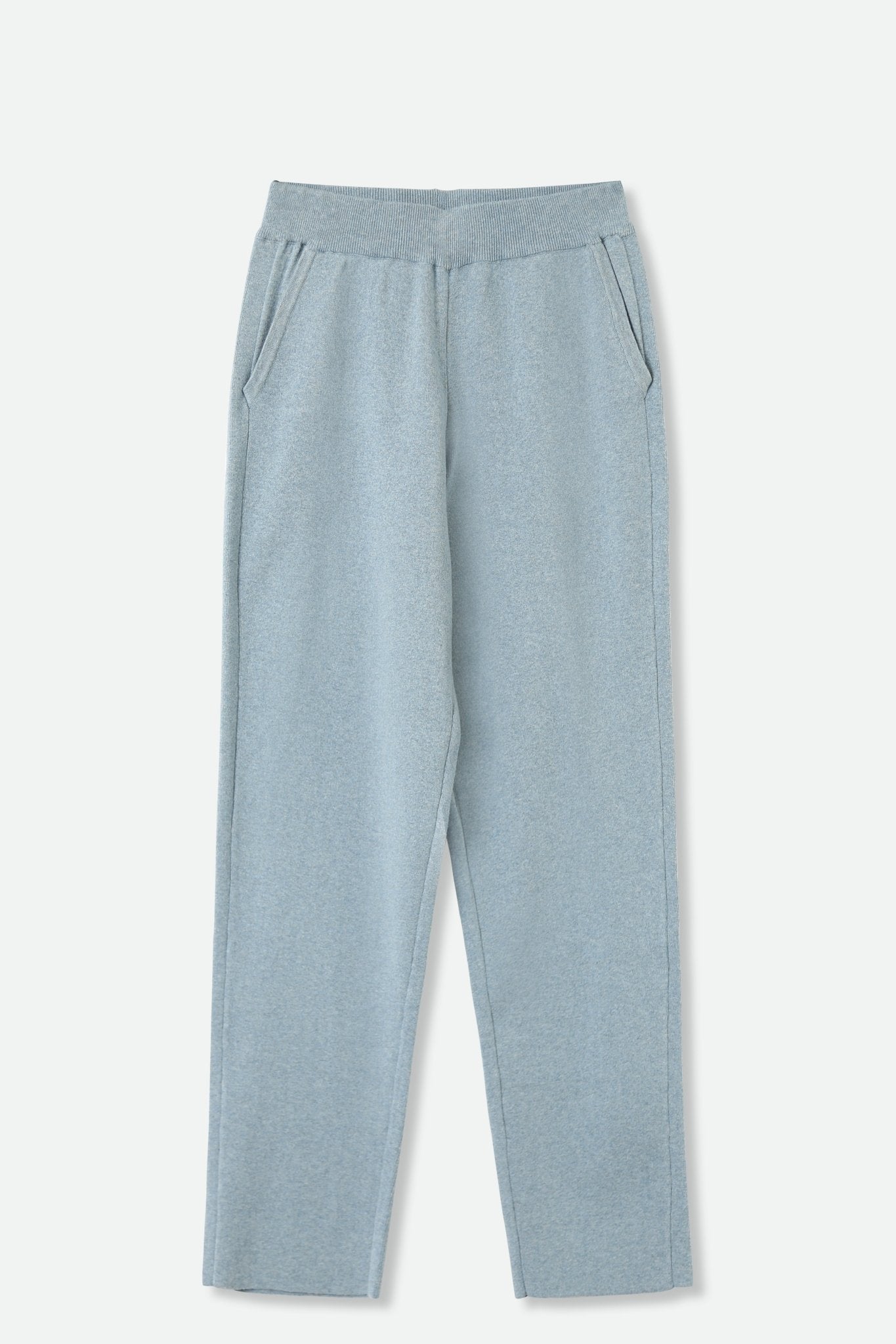 PAIGE PANT IN DOUBLE KNIT HEATHERED PIMA STRETCH